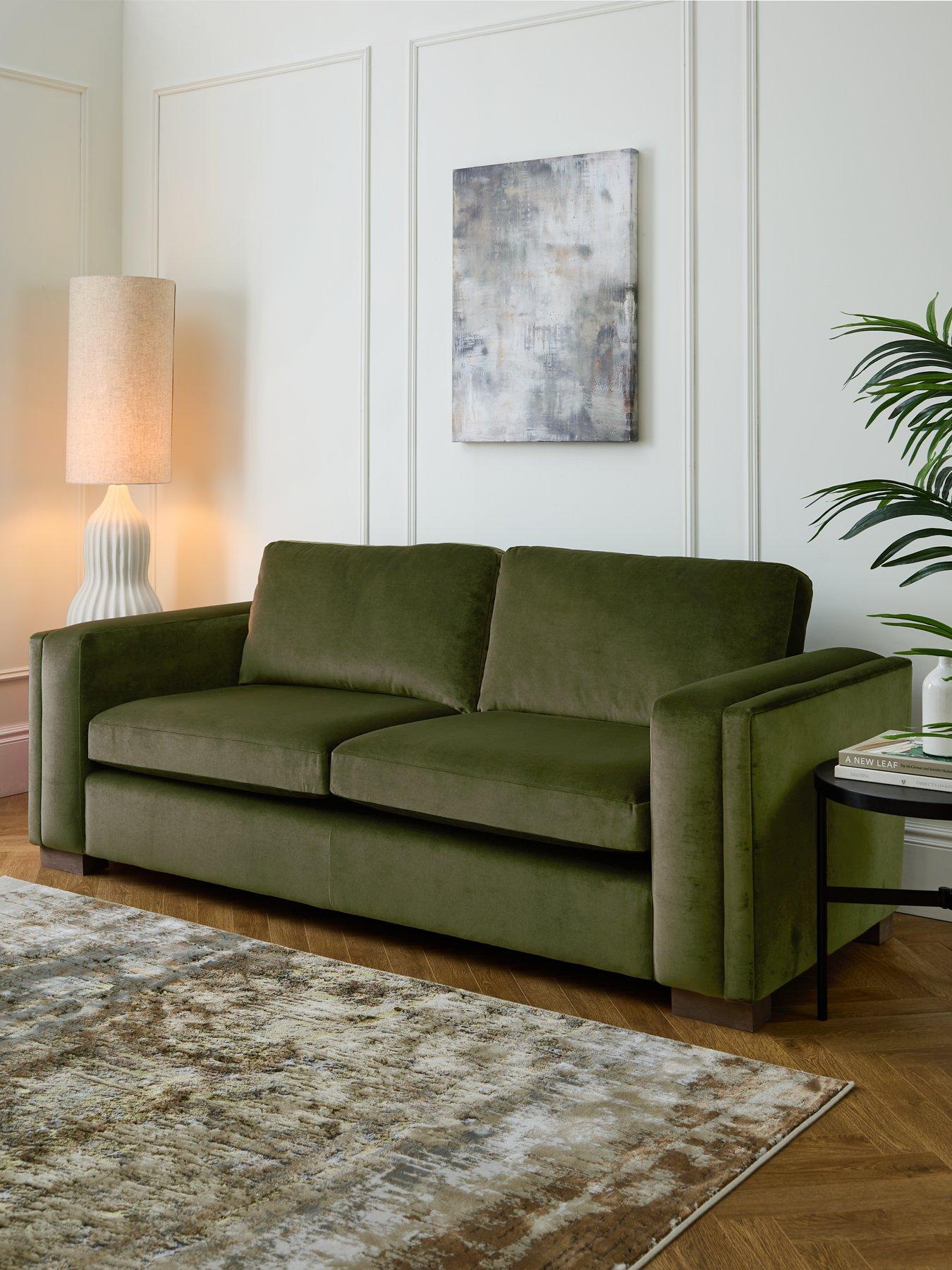 very-home-maison-velvet-2-seater-sofafront