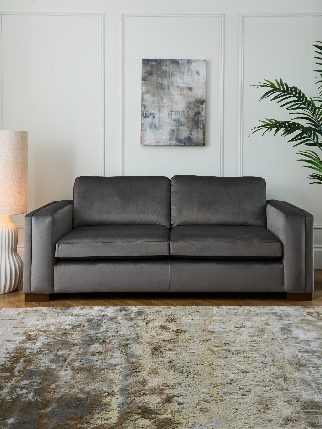 Very Home Maison Velvet 3 Seater Sofa - Made to order in the UK