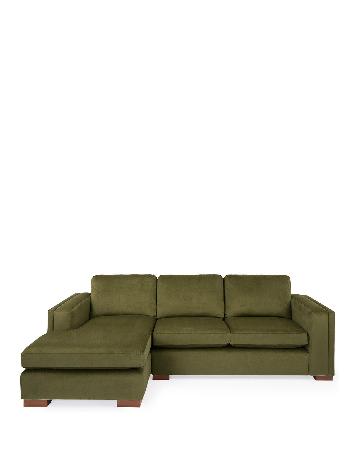 very-home-maison-velvet-left-hand-corner-chaise-sofastillFront