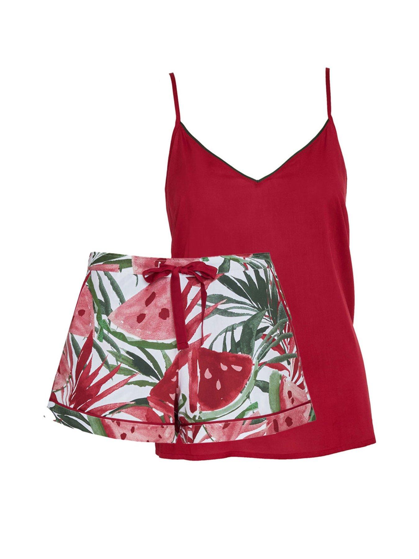 cyberjammies-modal-cami-watermelon-print-short-setback