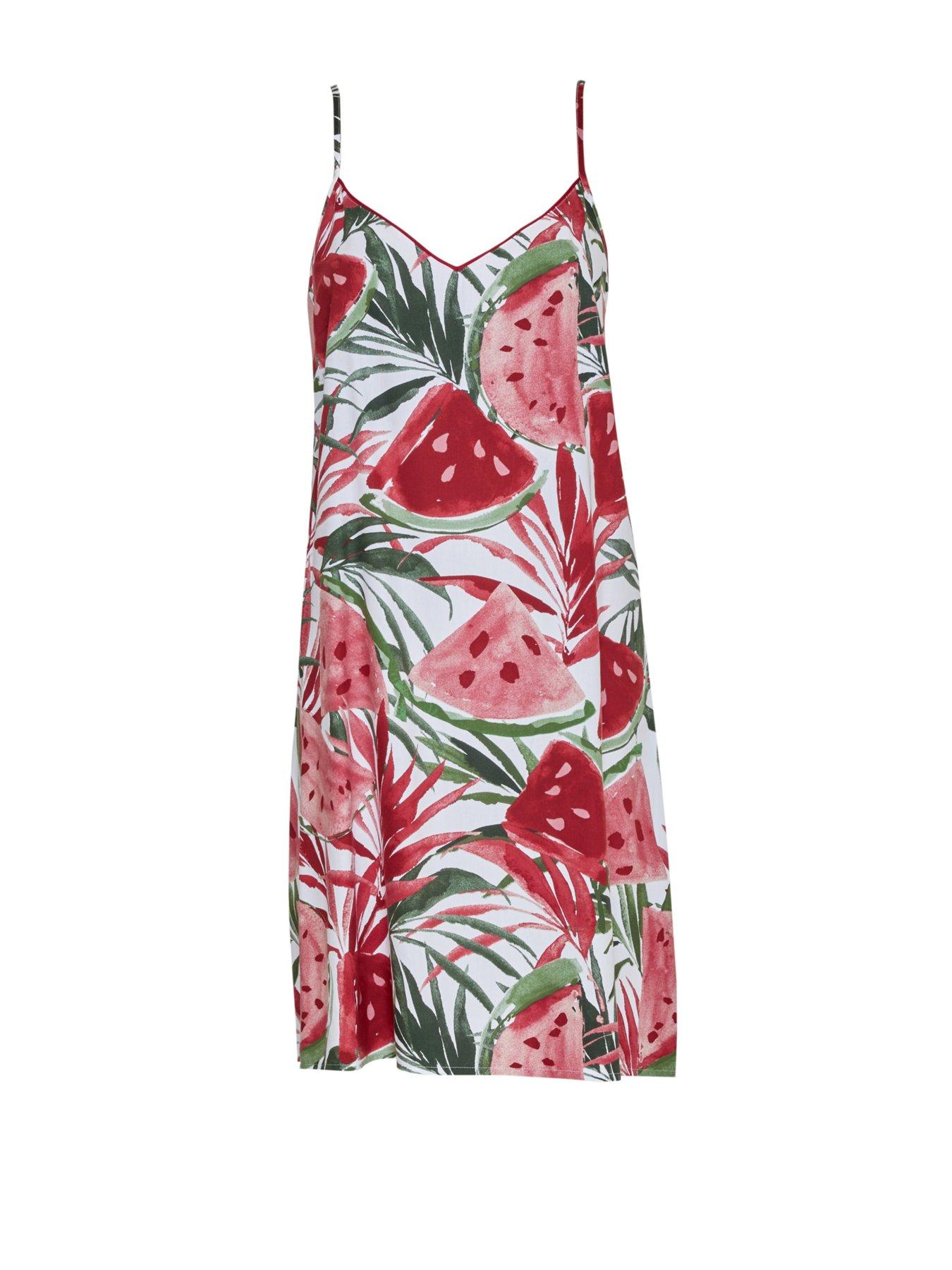 cyberjammies-white-watermelon-print-strappy-short-nightdressback