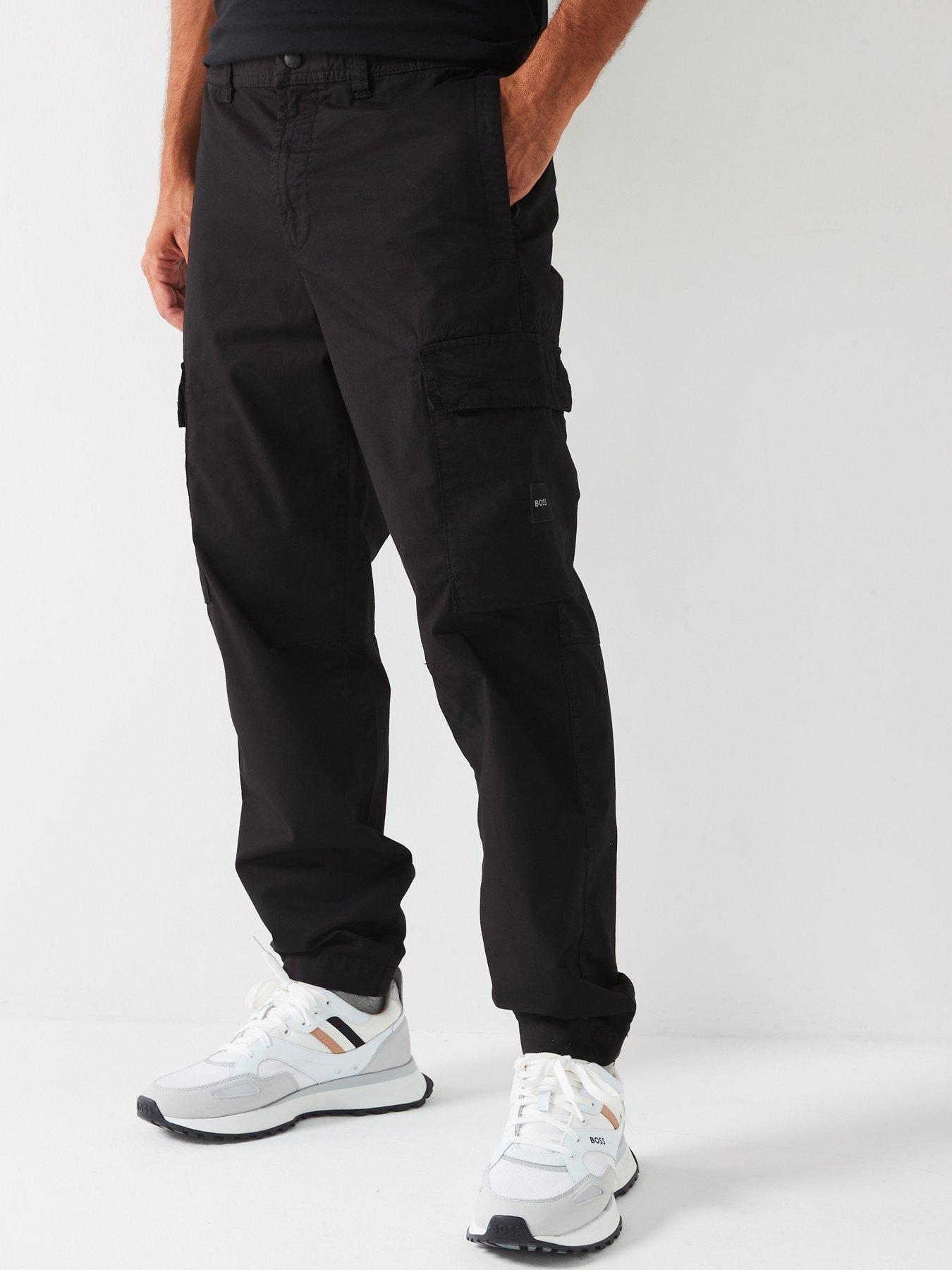 boss-sisla-6-cargo-trouser-black