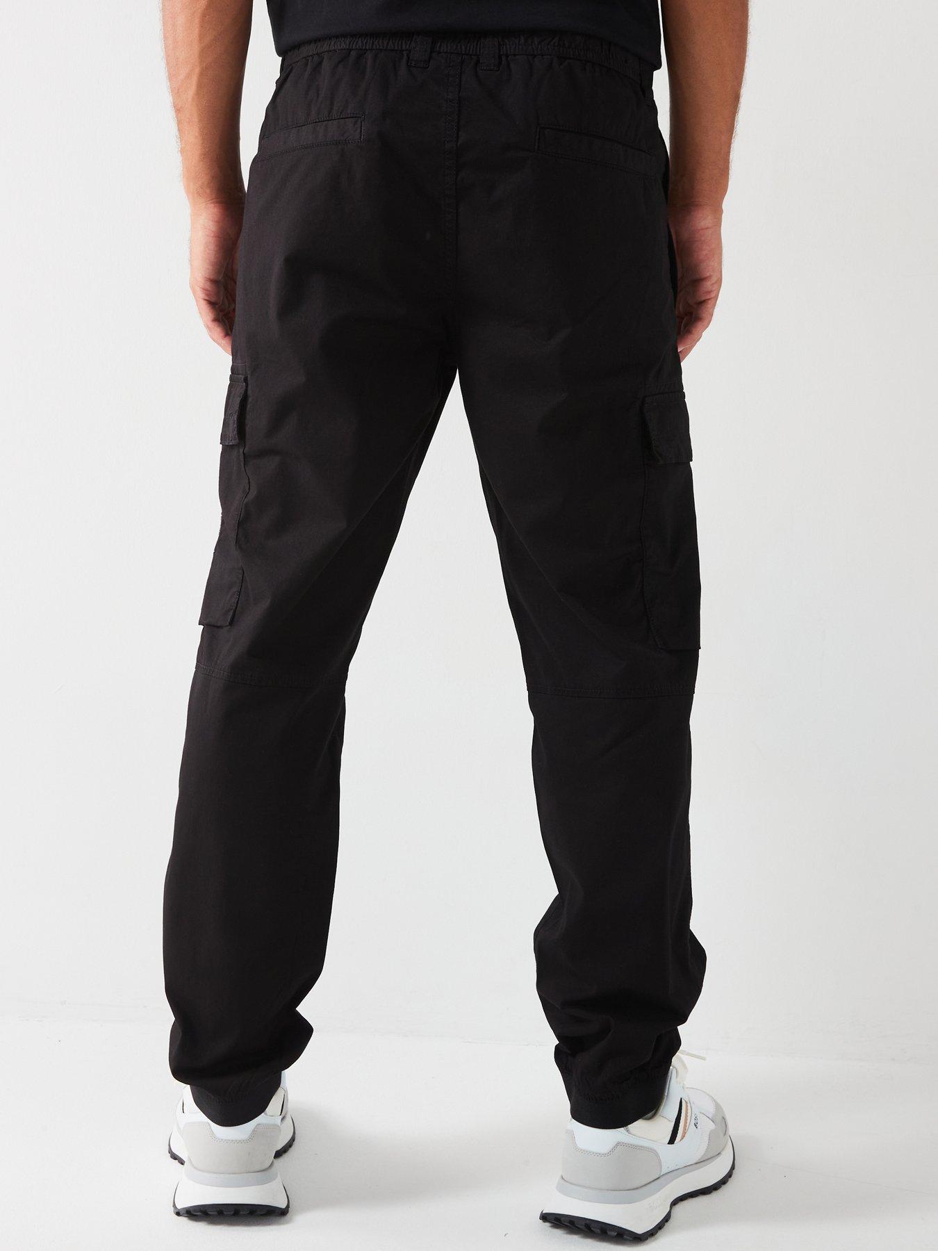 boss-sisla-6-cargo-trouser-blackstillFront