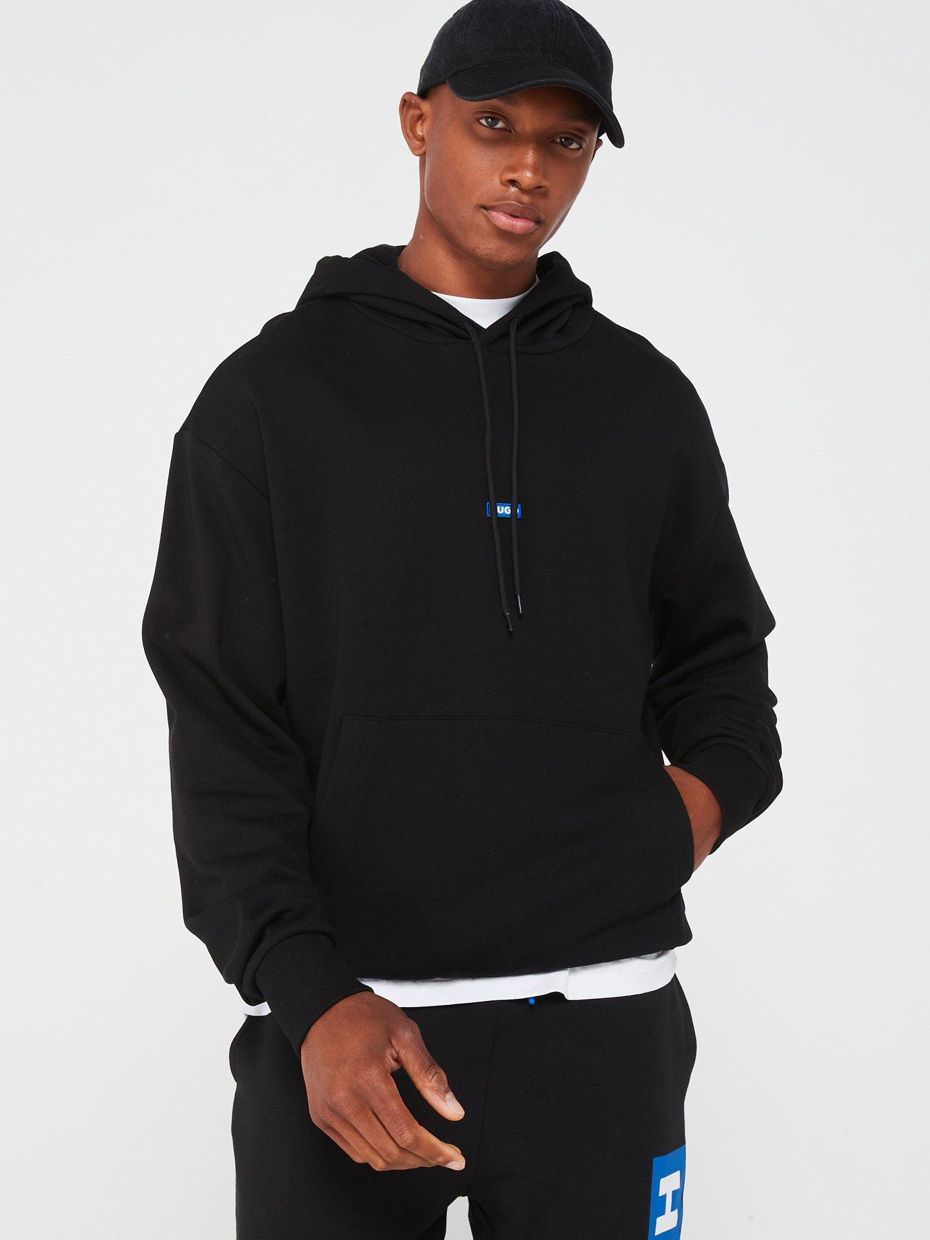 Image 1 of 4 of HUGO BLUE Nalonso Overhead Hoodie-Black