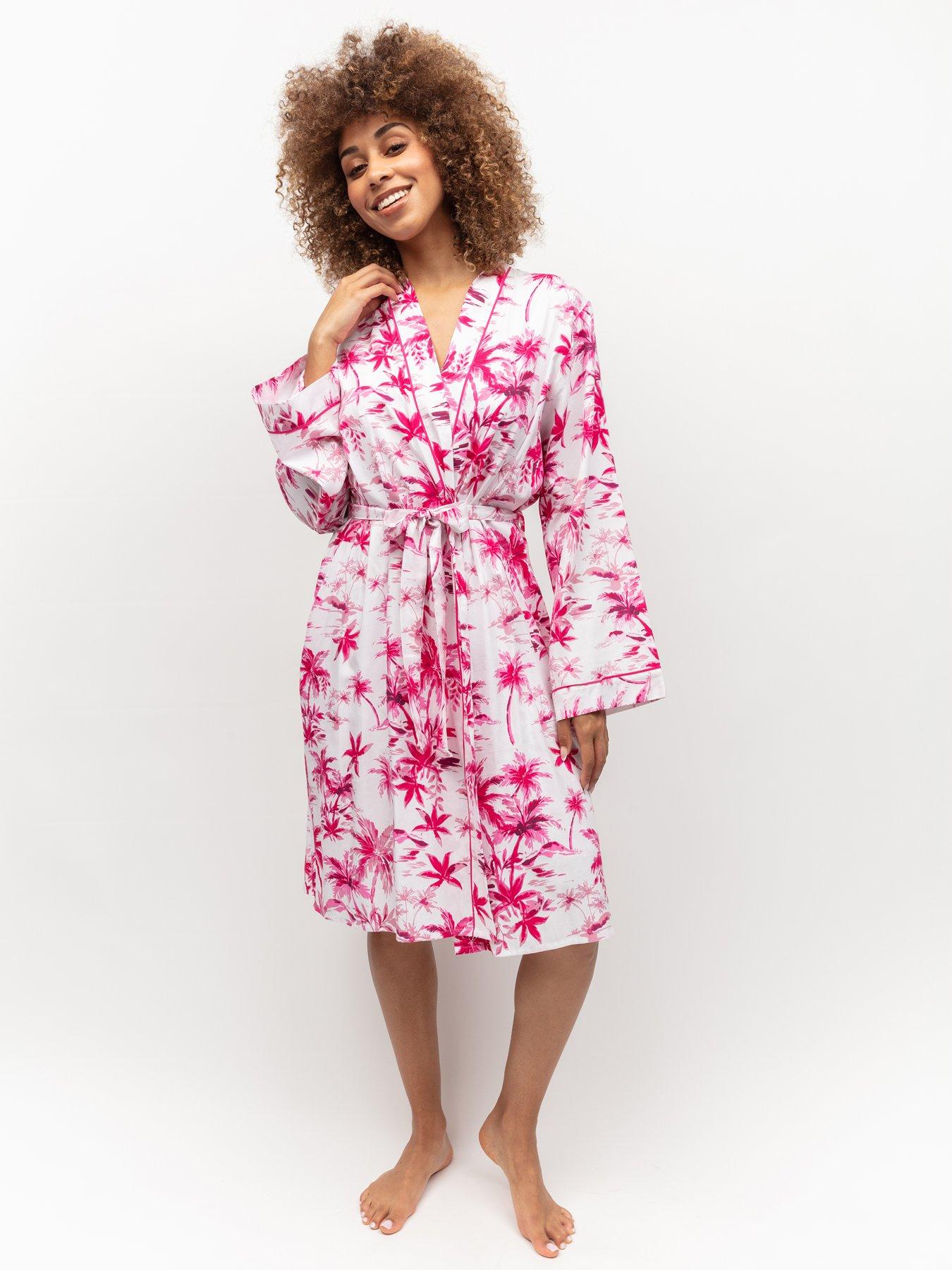 Hunkemoller Robe Long Snuggle Fleece - Pink