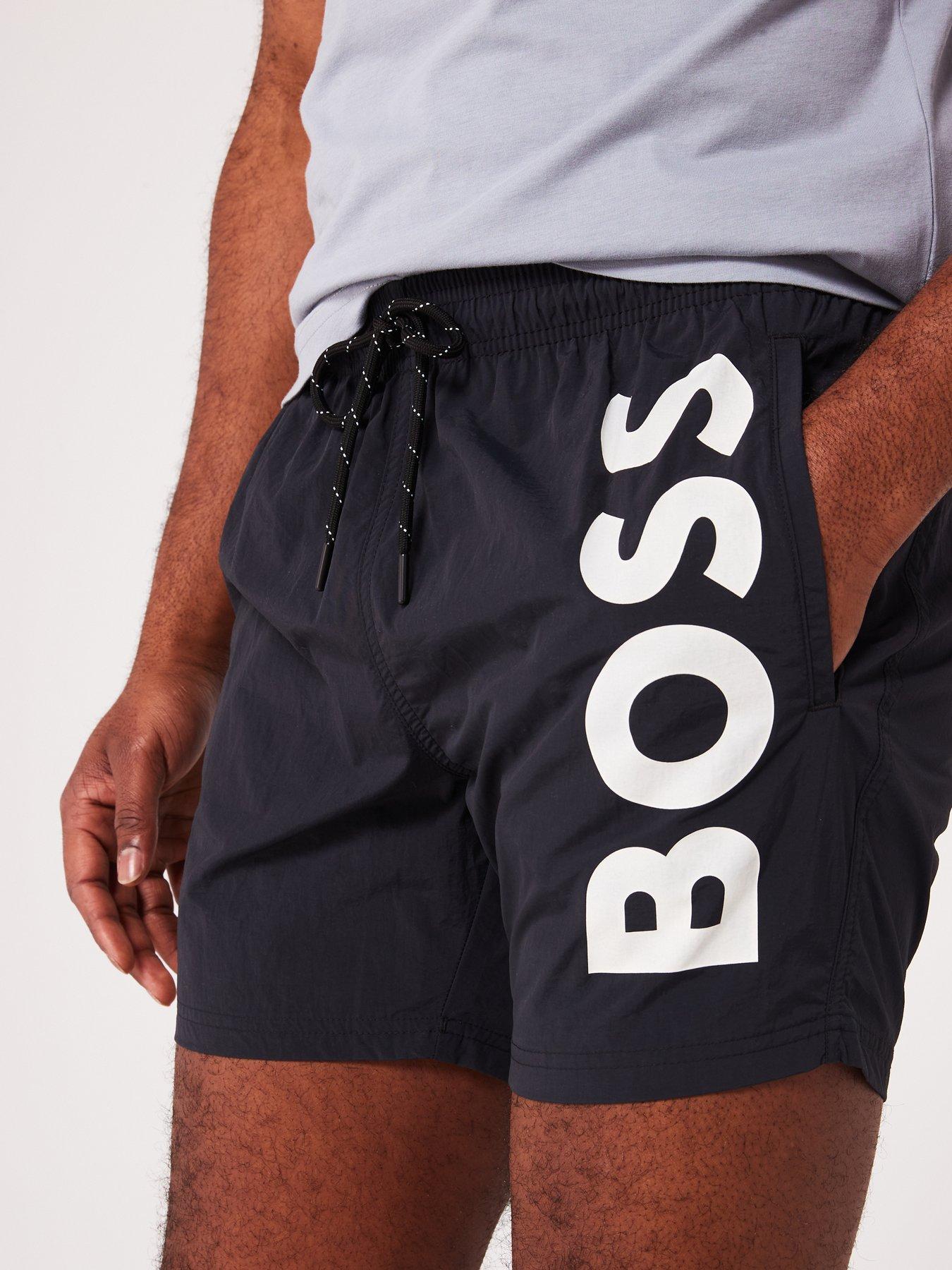 Image 4 of 4 of BOSS Octopus Swim Shorts&nbsp;- Black