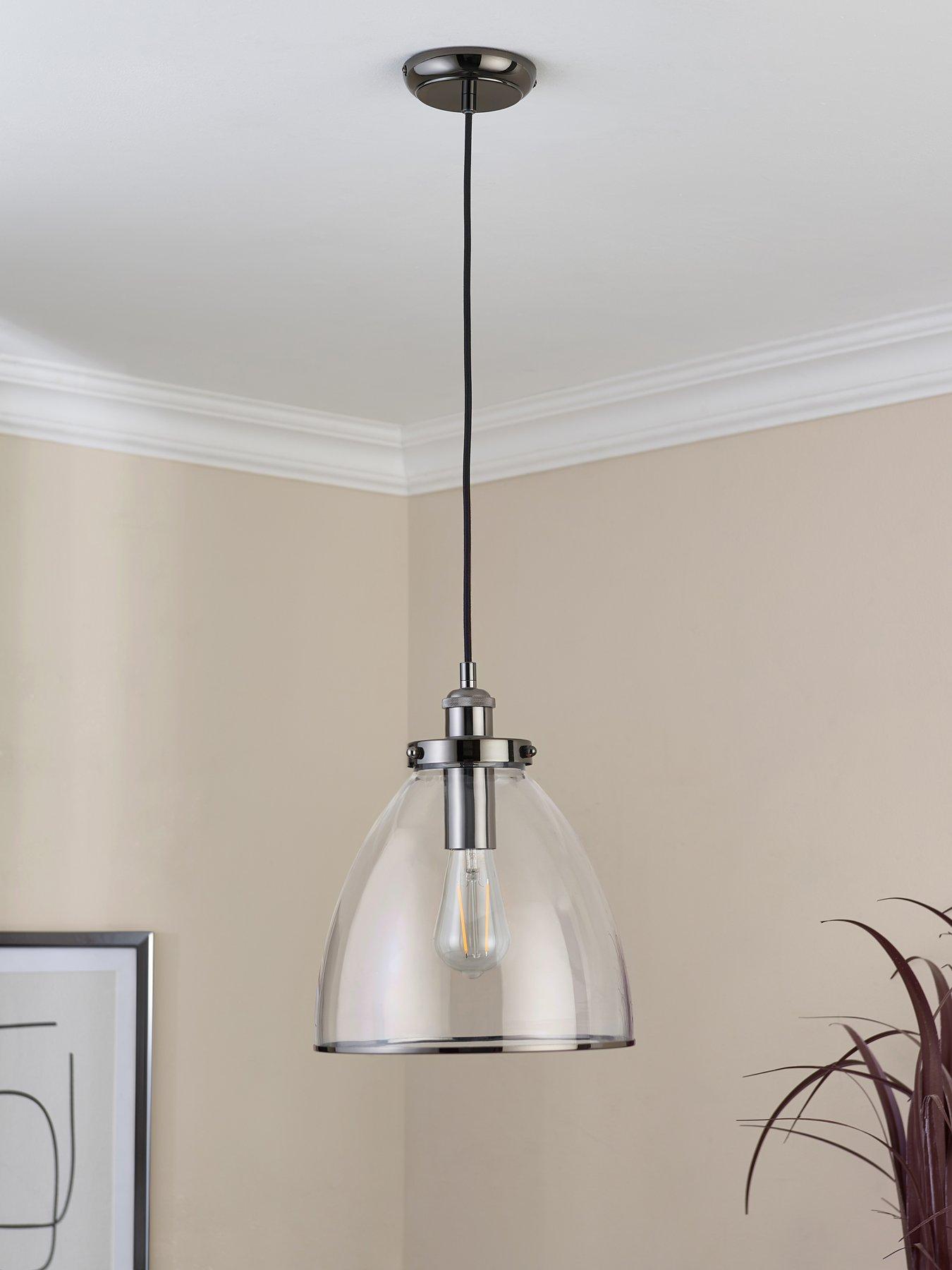 Image 3 of 6 of The Very Collection Jamey Pendant - Clear/Gunmetal