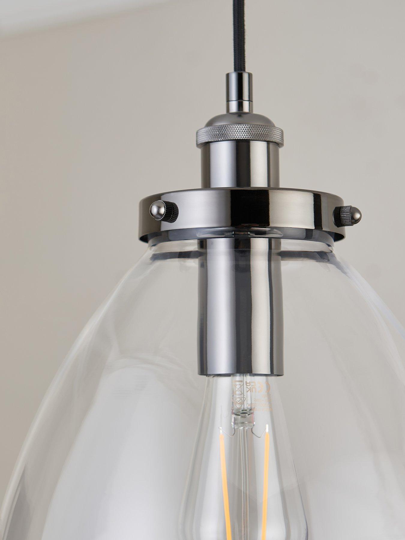 Image 5 of 6 of The Very Collection Jamey Pendant - Clear/Gunmetal