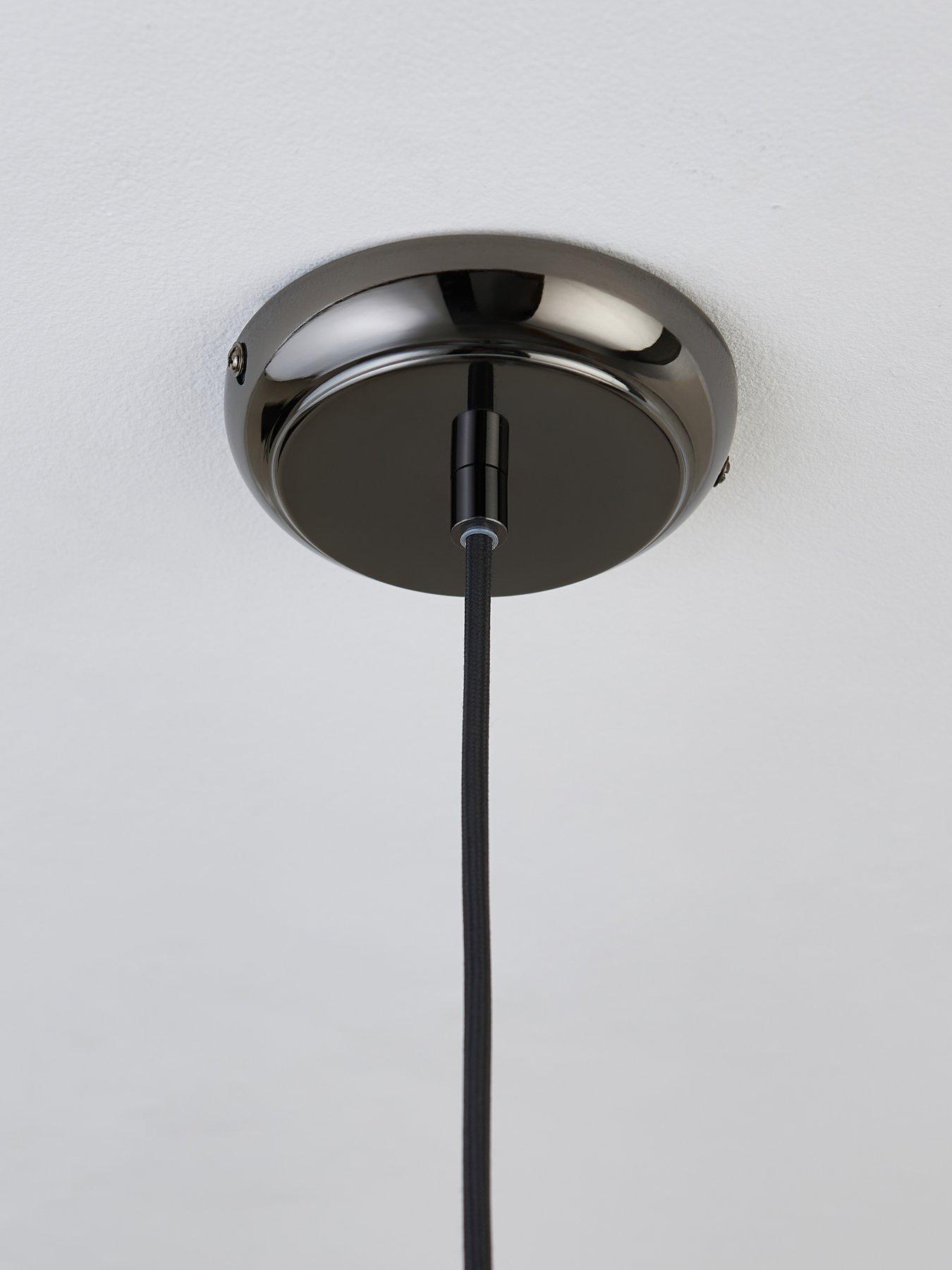 Image 6 of 6 of The Very Collection Jamey Pendant - Clear/Gunmetal