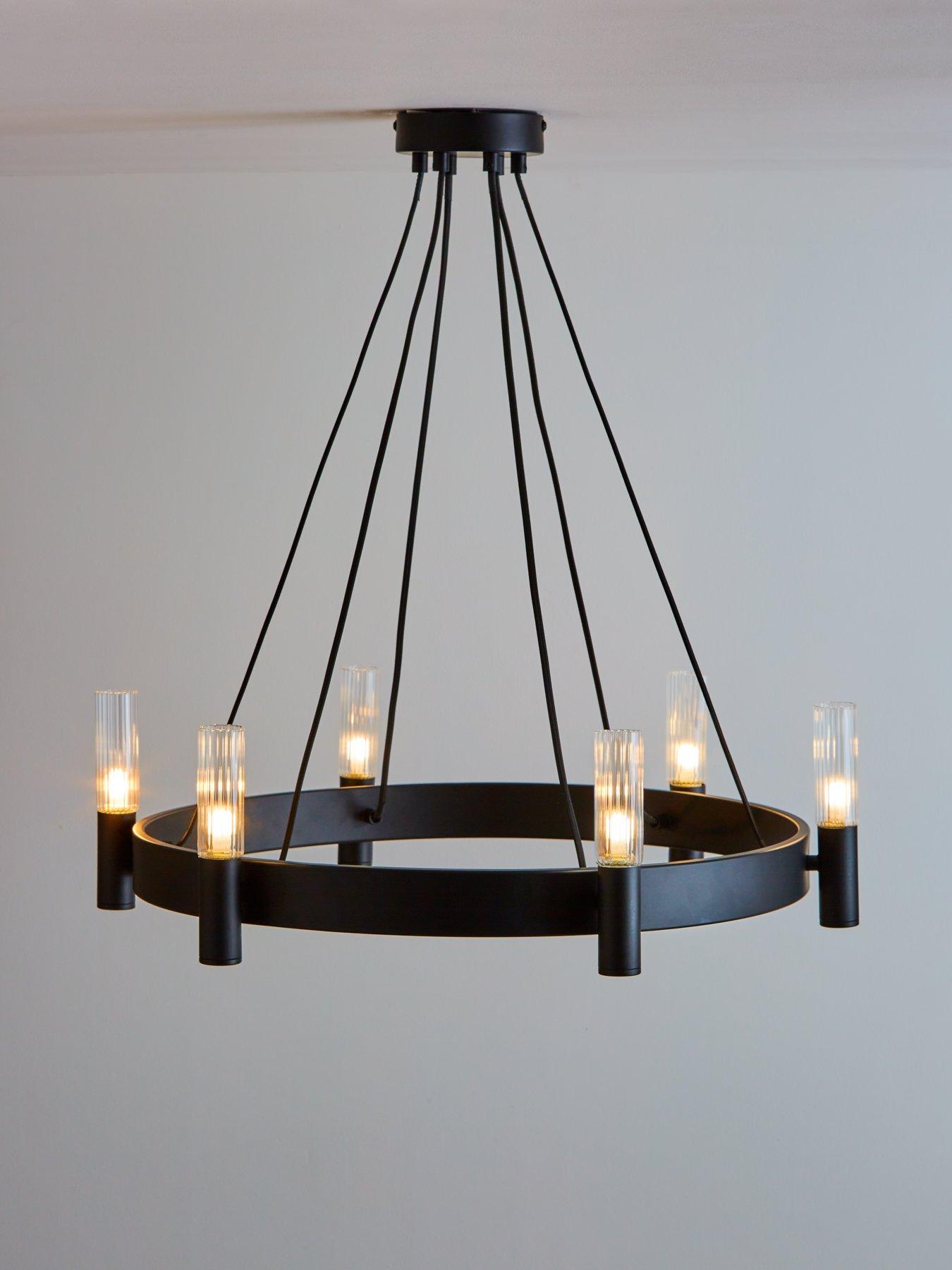 very-home-francis-6-light-pendant-black