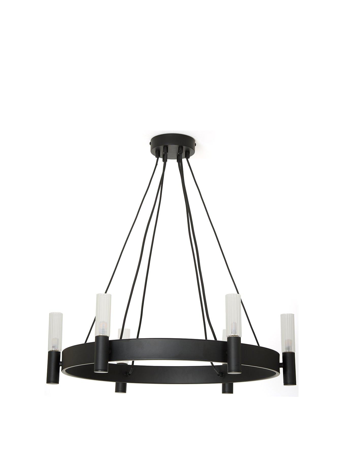 very-home-francis-6-light-pendant-blackstillFront