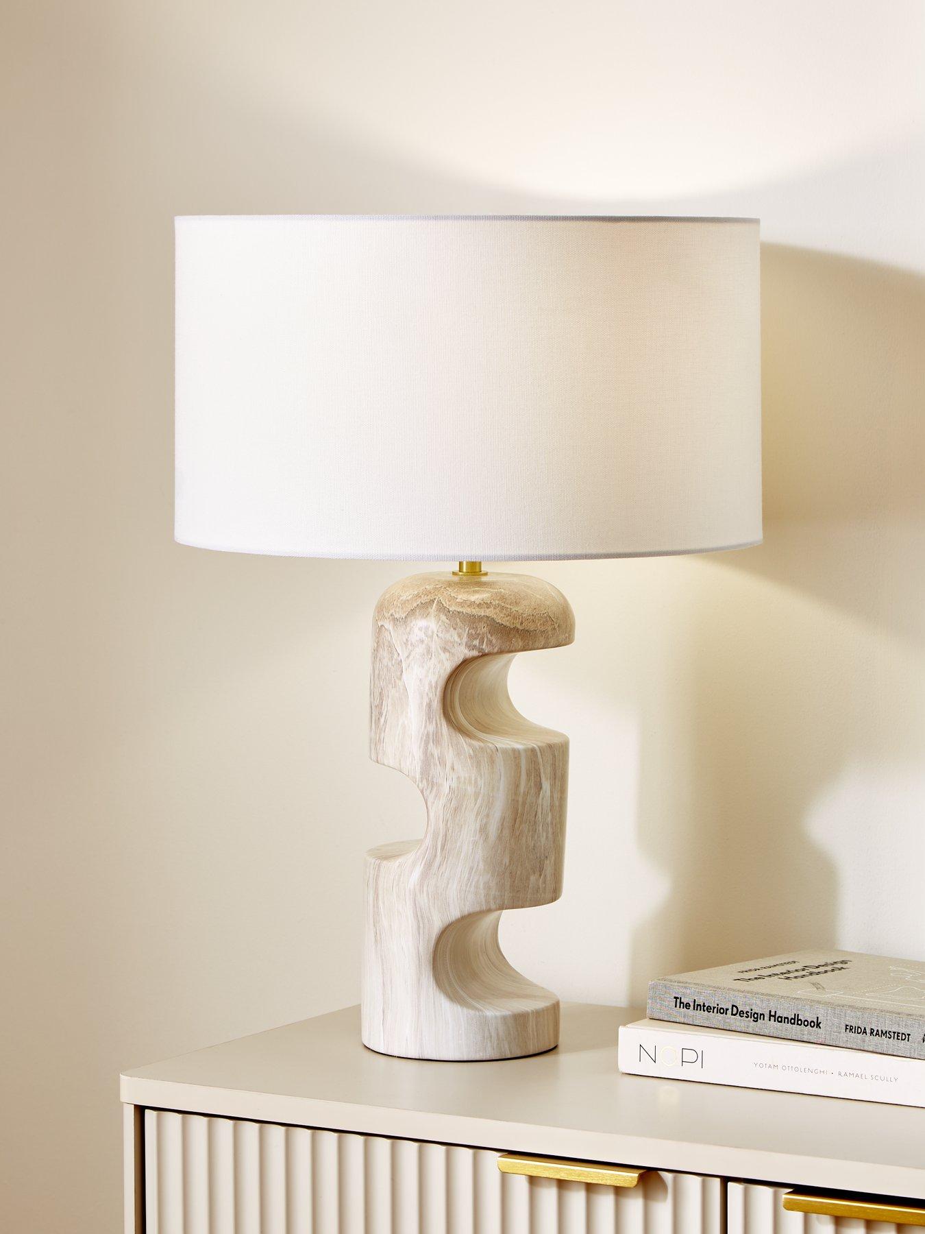 undefined Sculptural Marble Table Lamp
