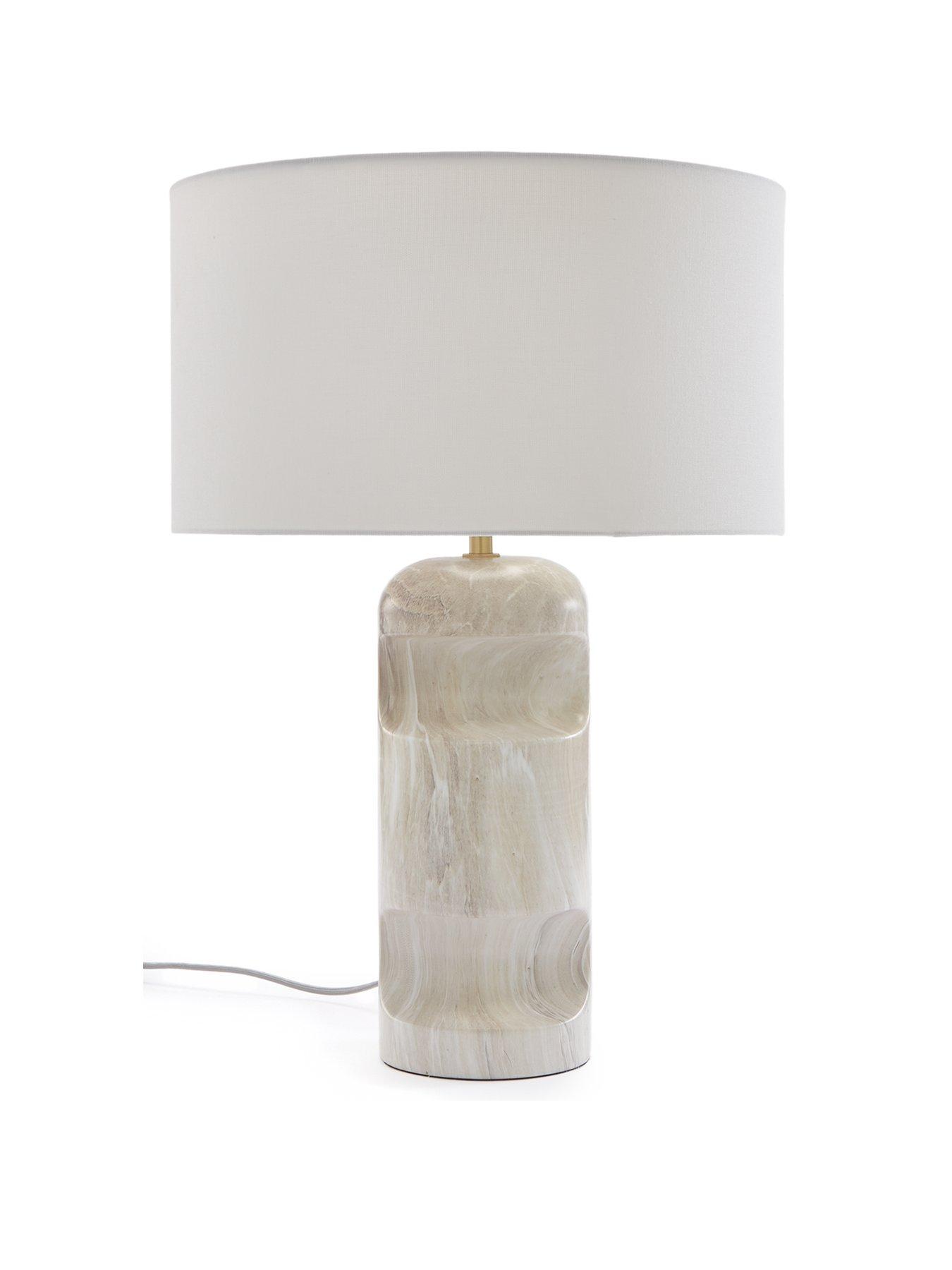 Image 2 of 6 of The Very Collection Sculptural Marble Table Lamp