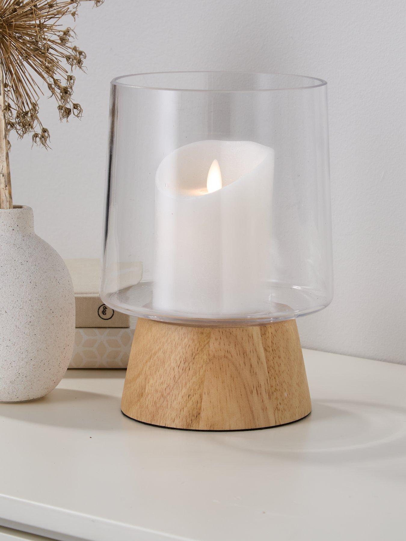 very-home-small-mango-wood-candle-holder