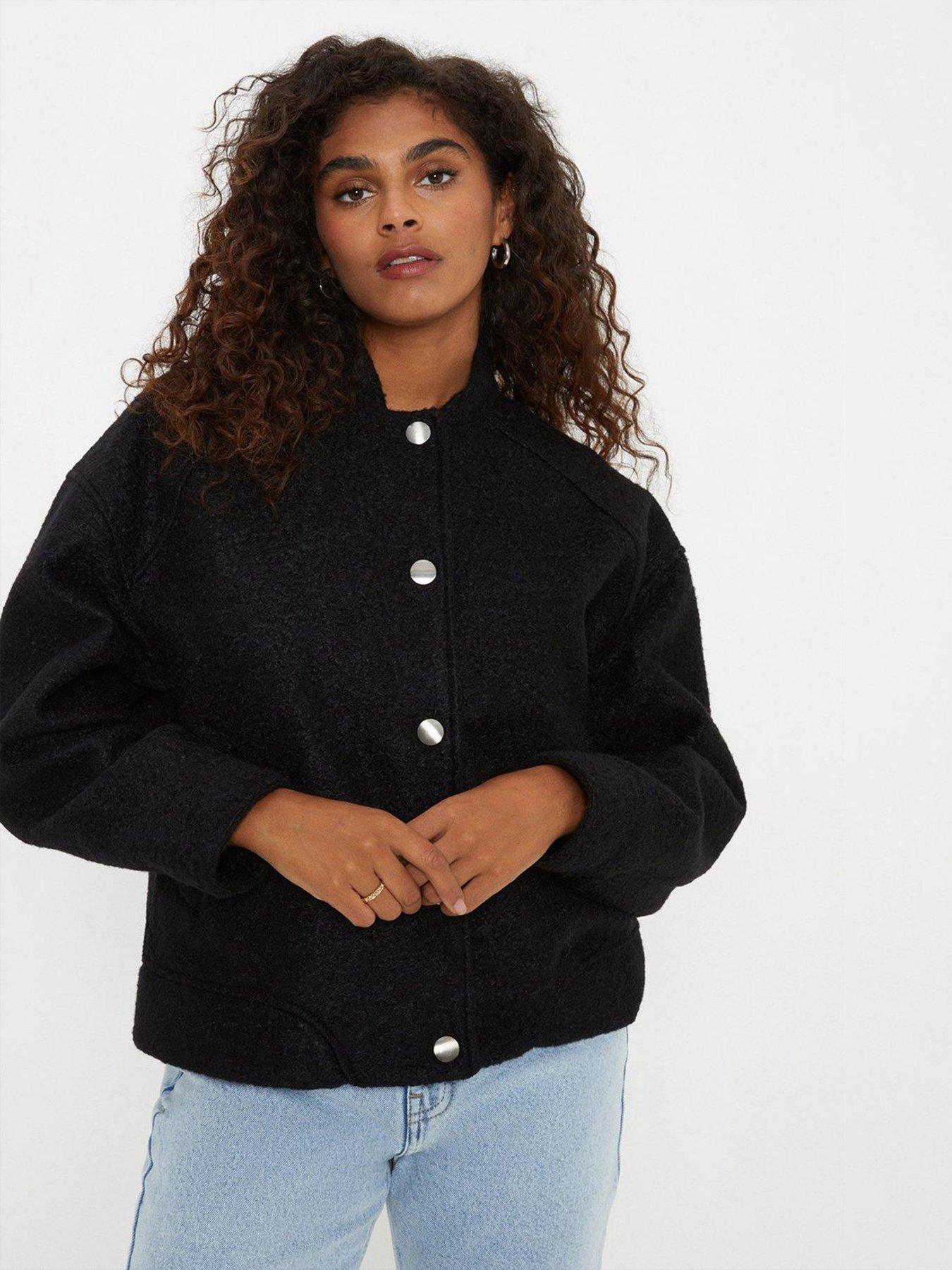 Dorothy perkins black denim hot sale jacket