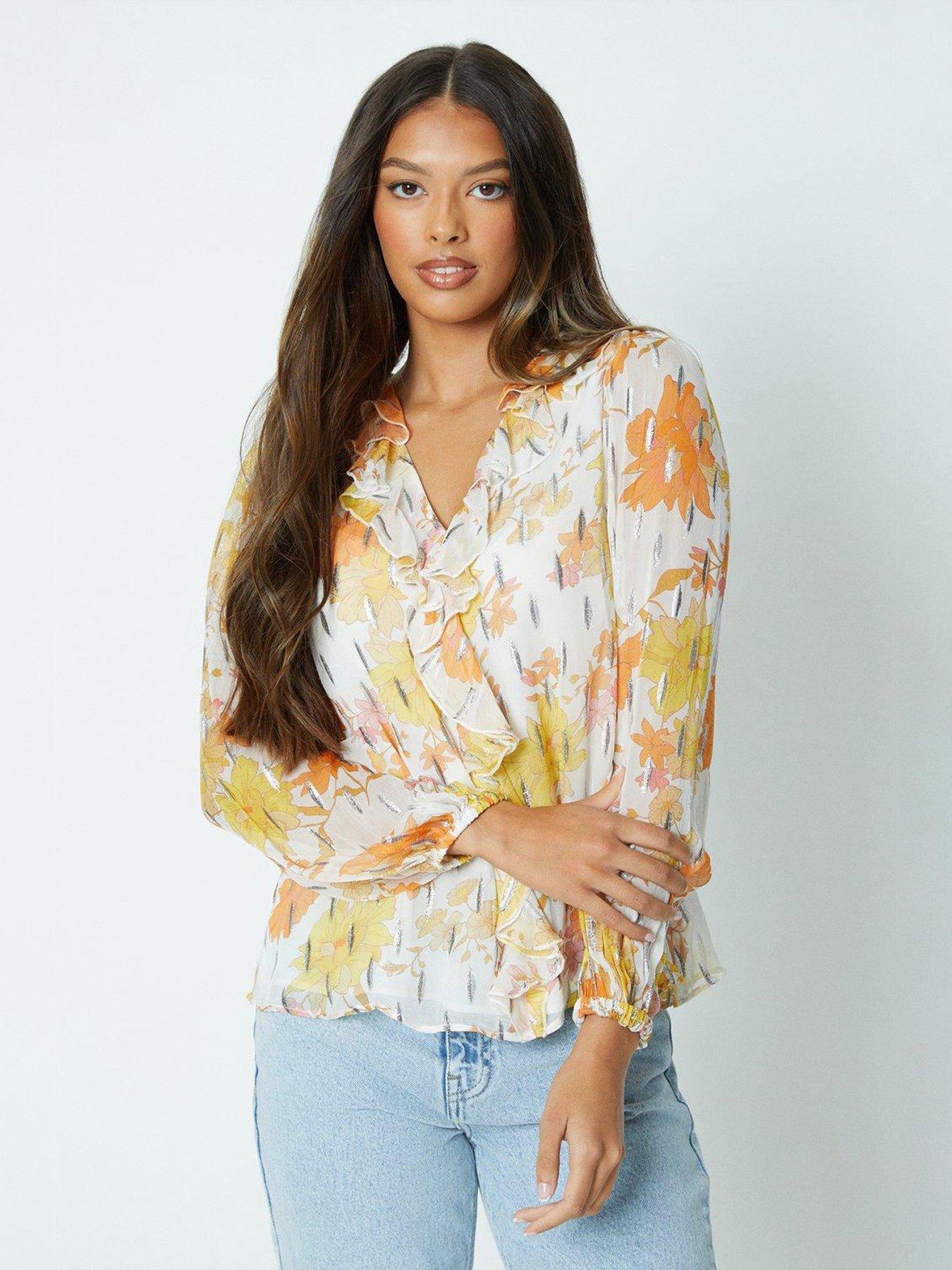 Dorothy perkins best sale yellow floral top