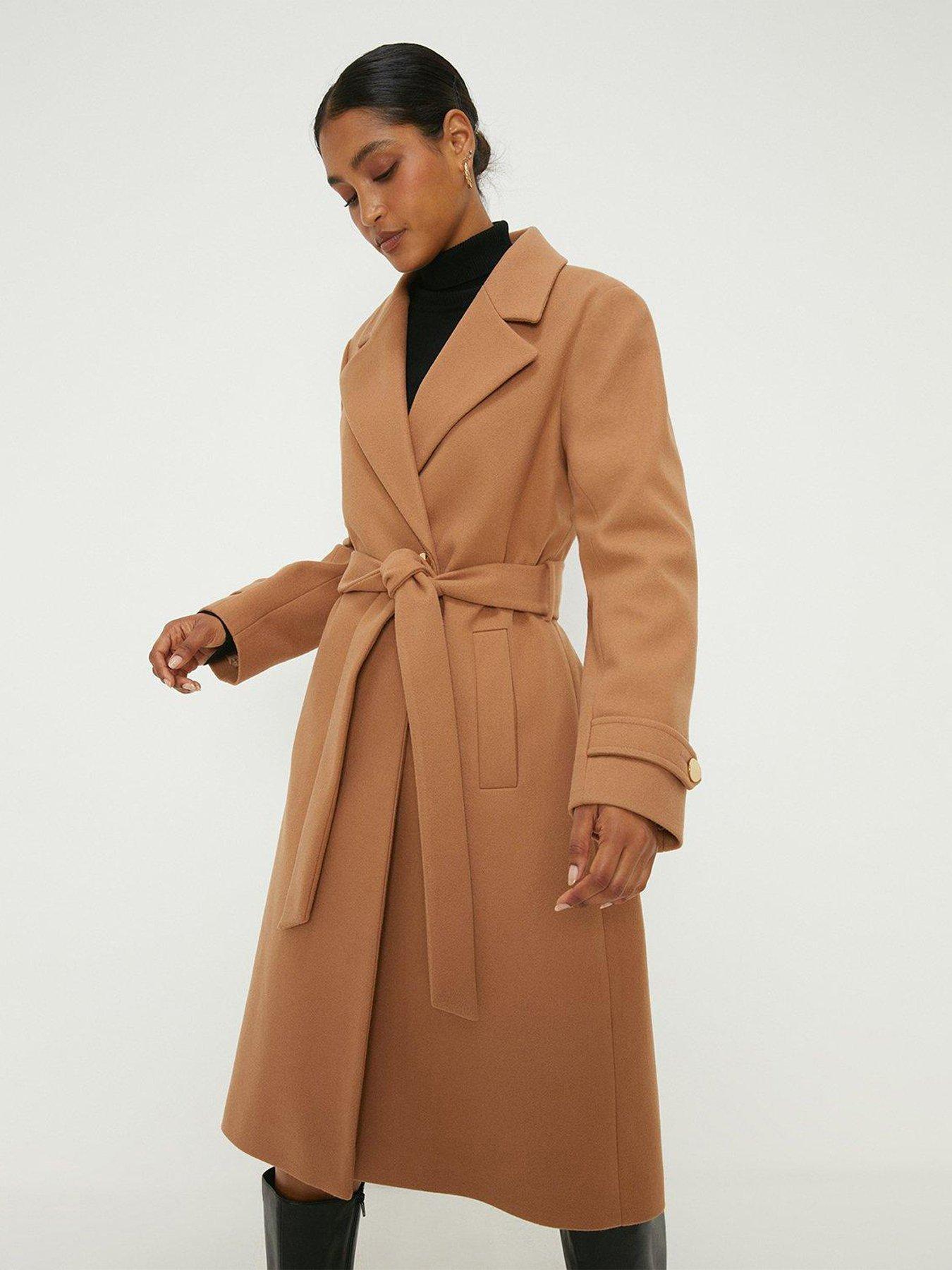 Camel hot sale belt coat