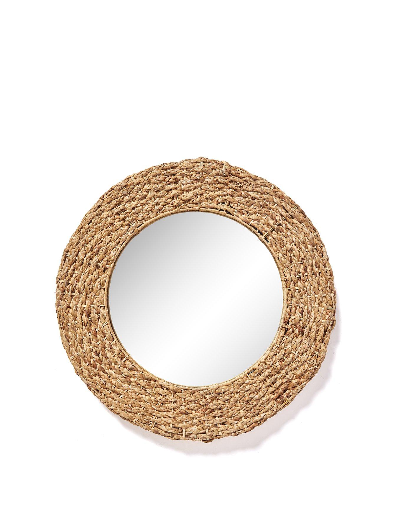 Image 2 of 5 of The Very Collection Darla Wicker Woven Mirror 66cm