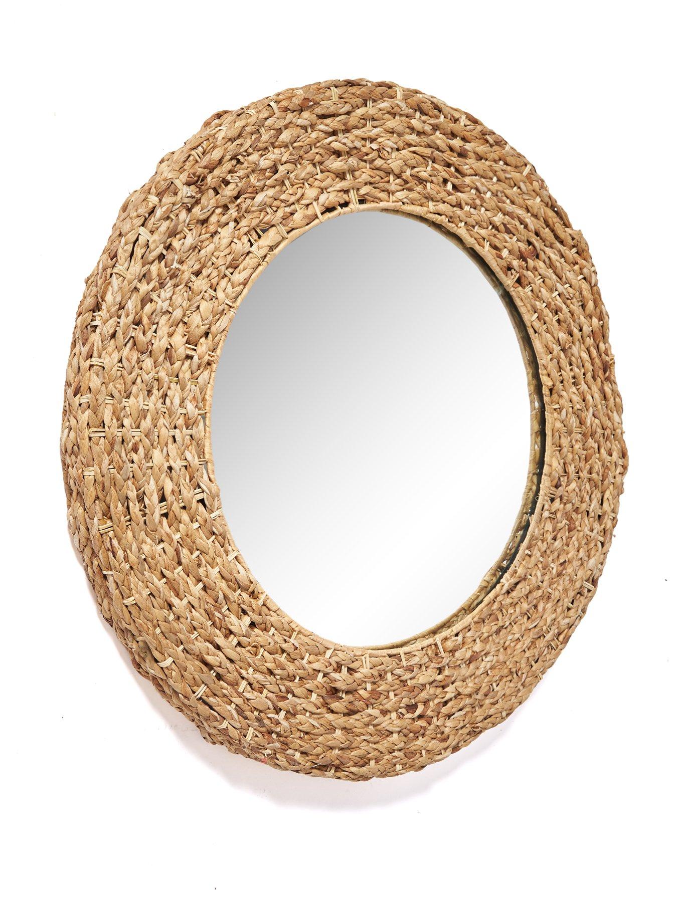 Image 3 of 5 of The Very Collection Darla Wicker Woven Mirror 66cm