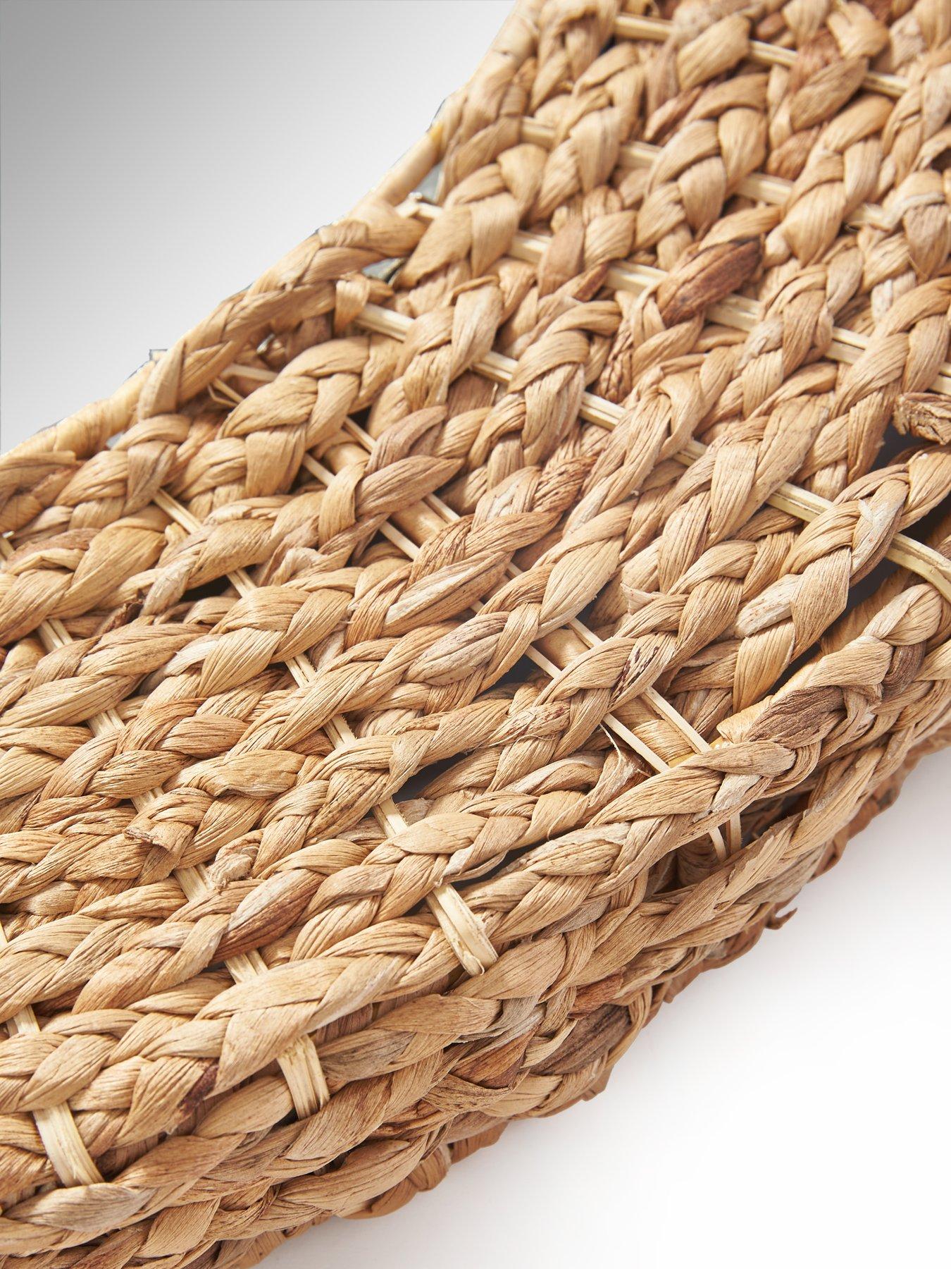 Image 4 of 5 of The Very Collection Darla Wicker Woven Mirror 66cm