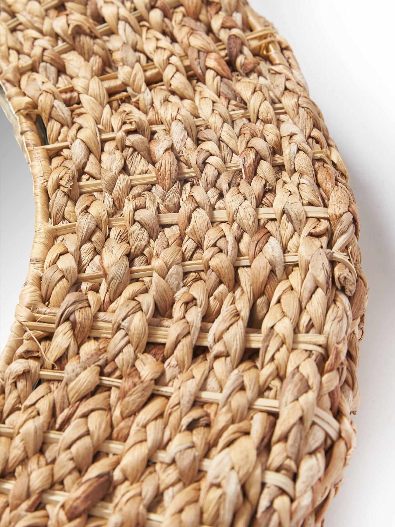 Image 5 of 5 of The Very Collection Darla Wicker Woven Mirror 66cm