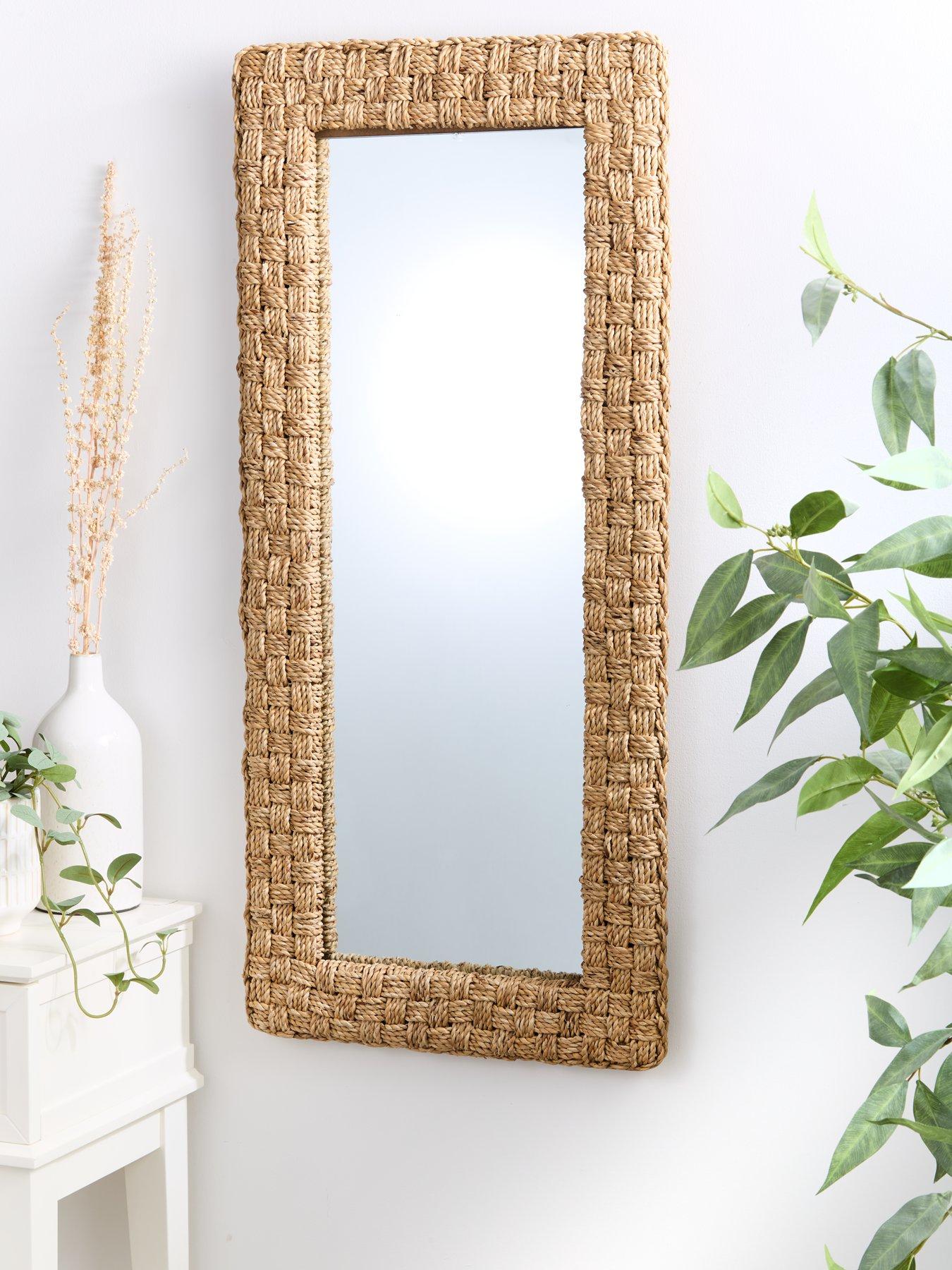 very-home-rectangle-woven-mirror-100cm