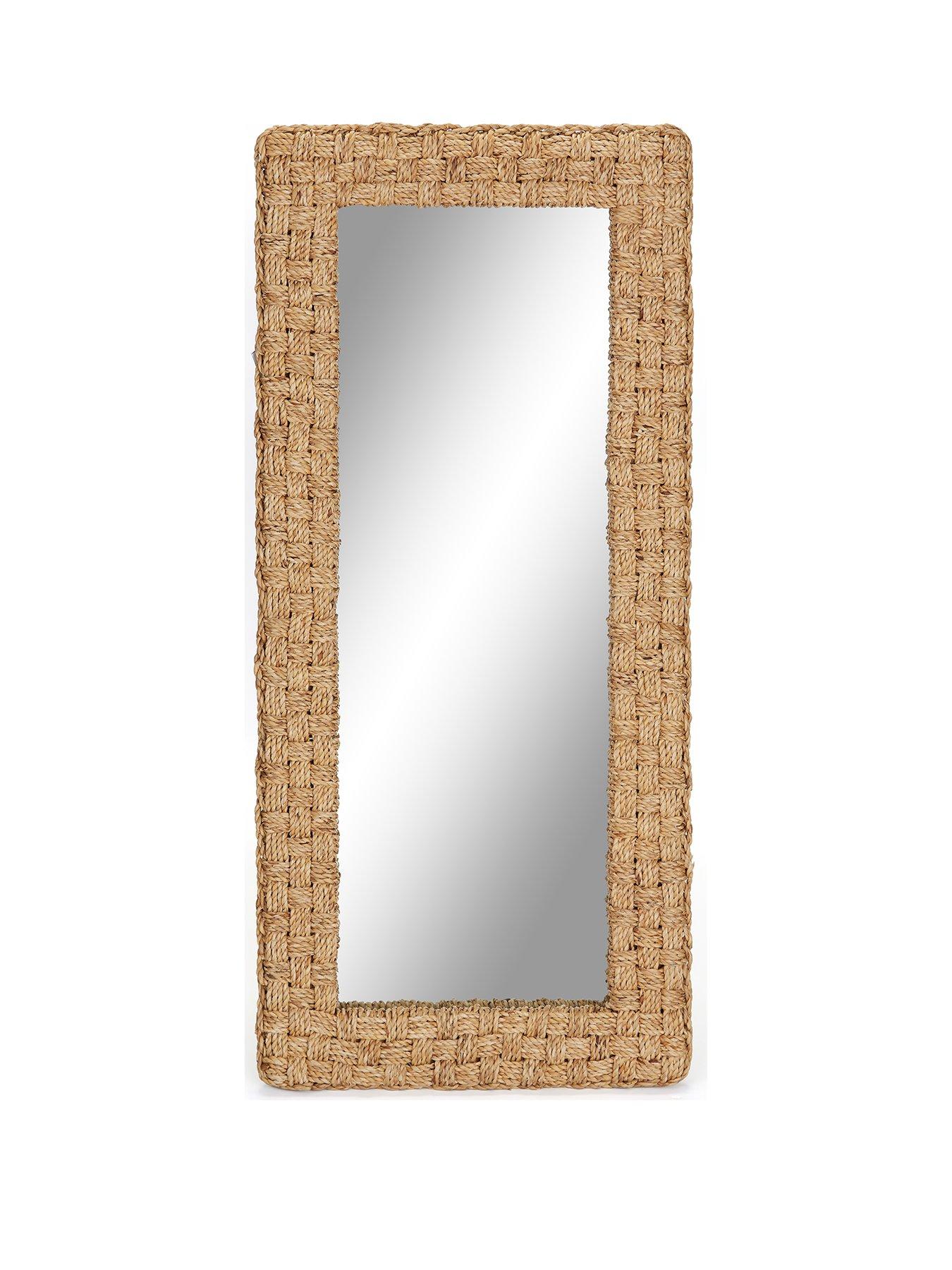 Image 2 of 6 of The Very Collection Rectangle Woven Mirror 100x45cm