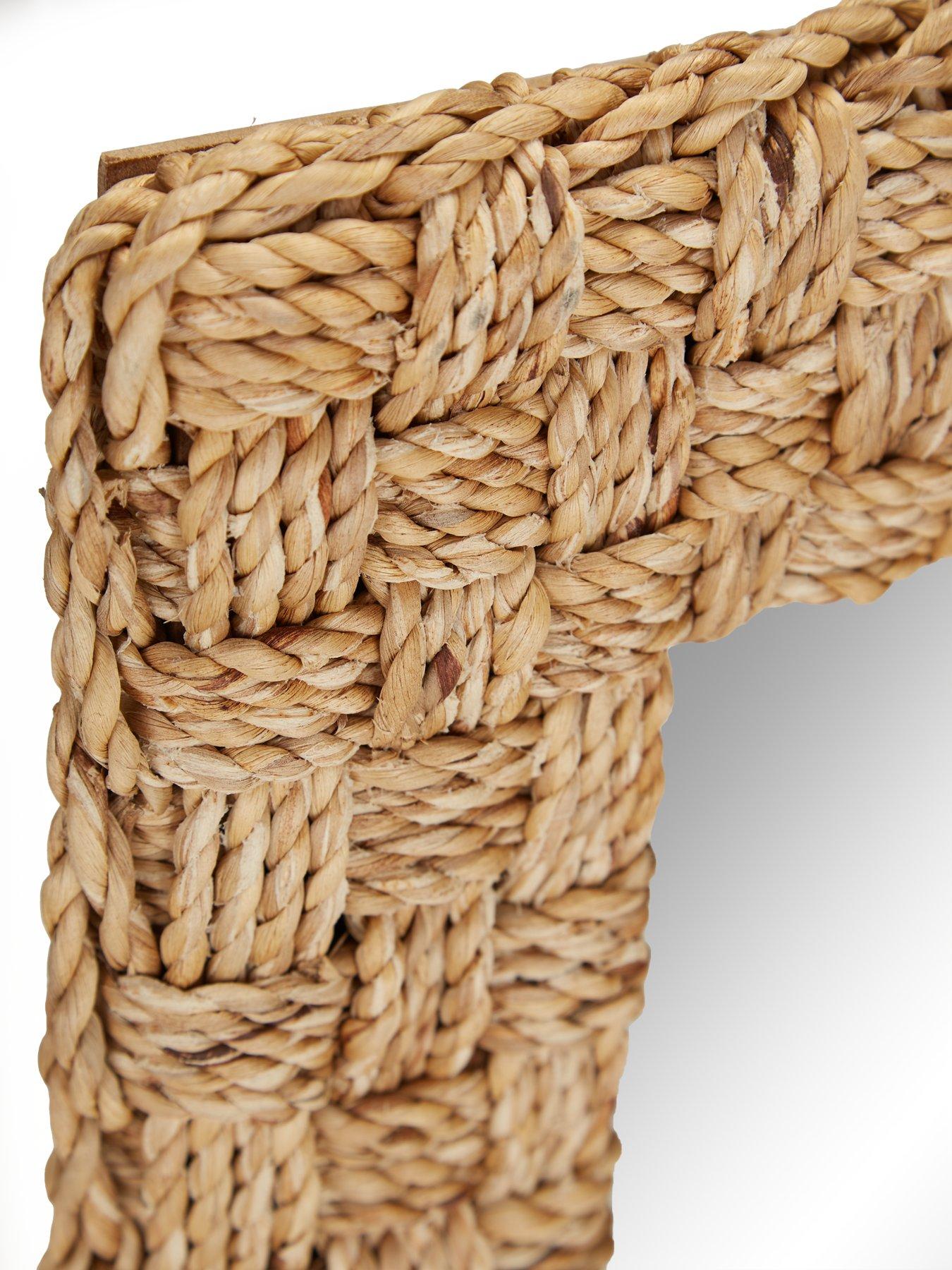 Image 4 of 6 of The Very Collection Rectangle Woven Mirror 100x45cm