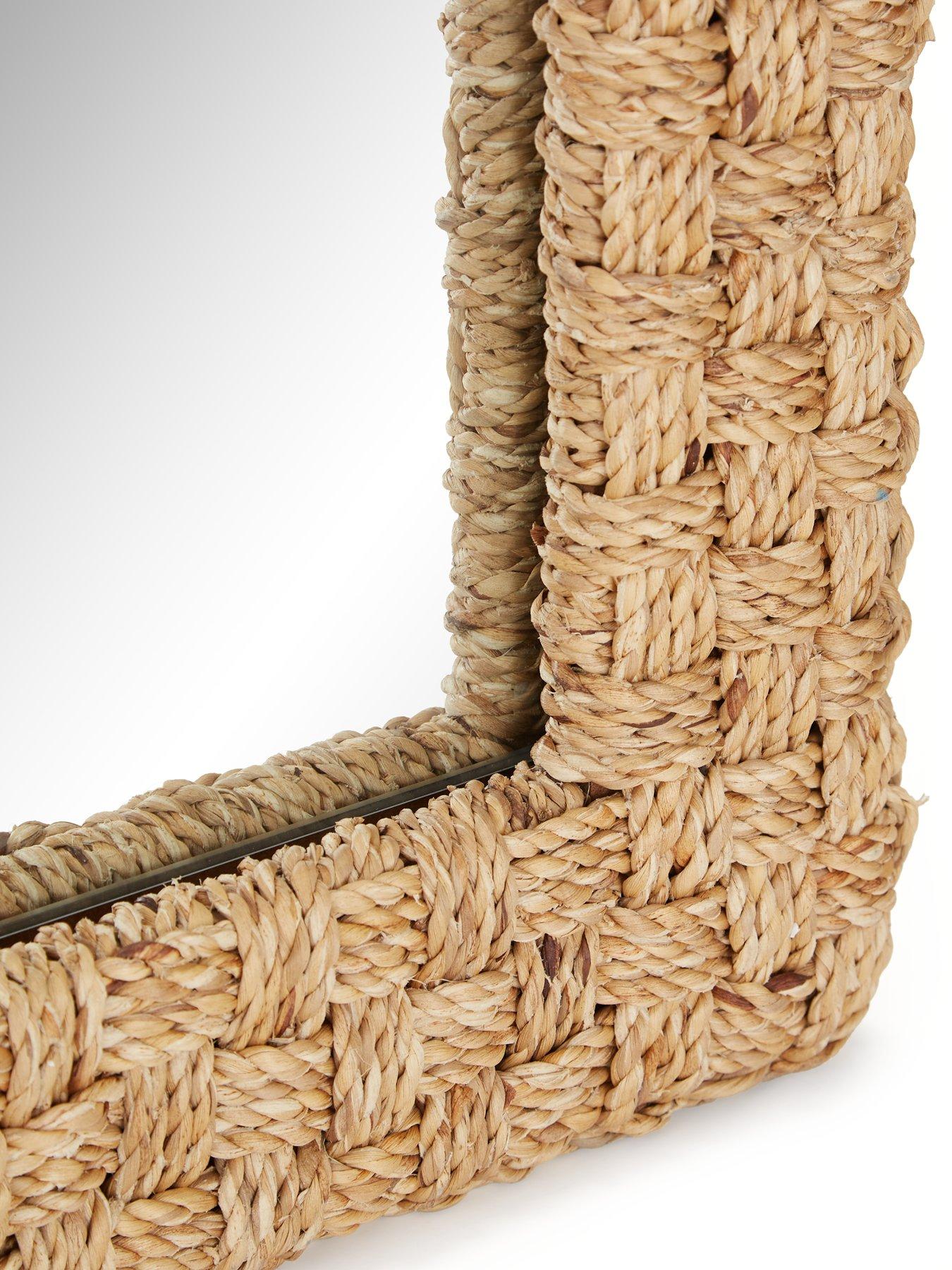 Image 5 of 6 of The Very Collection Rectangle Woven Mirror 100x45cm