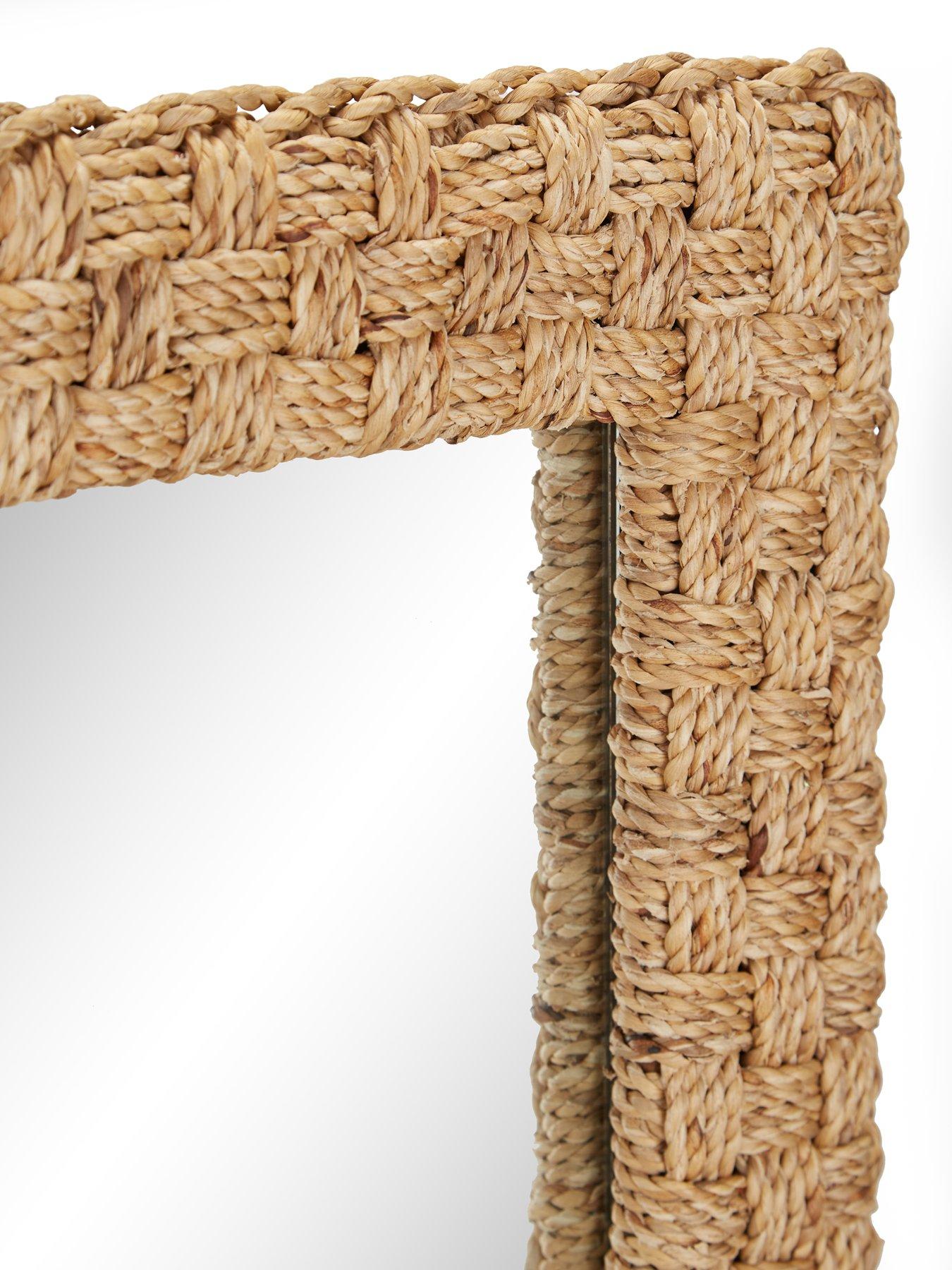 Image 6 of 6 of The Very Collection Rectangle Woven Mirror 100x45cm