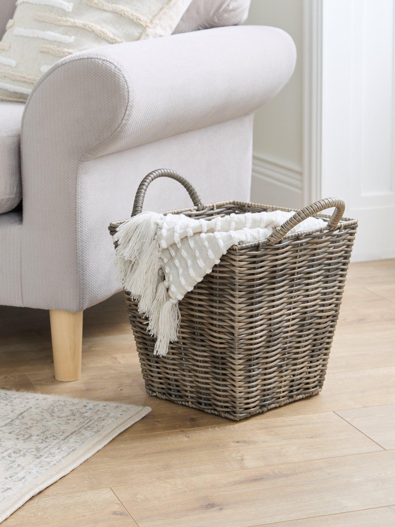 very-home-square-basket-with-handle