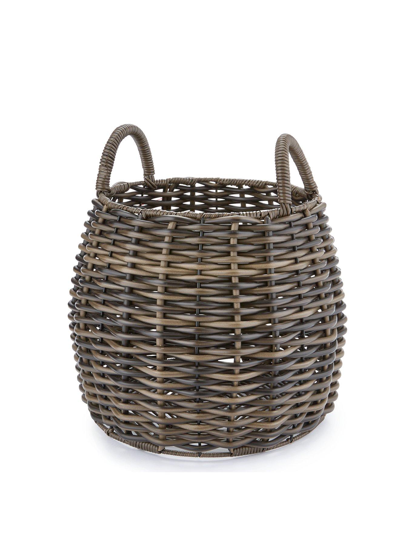 Image 2 of 4 of The Very Collection Round Dark Woven Basket
