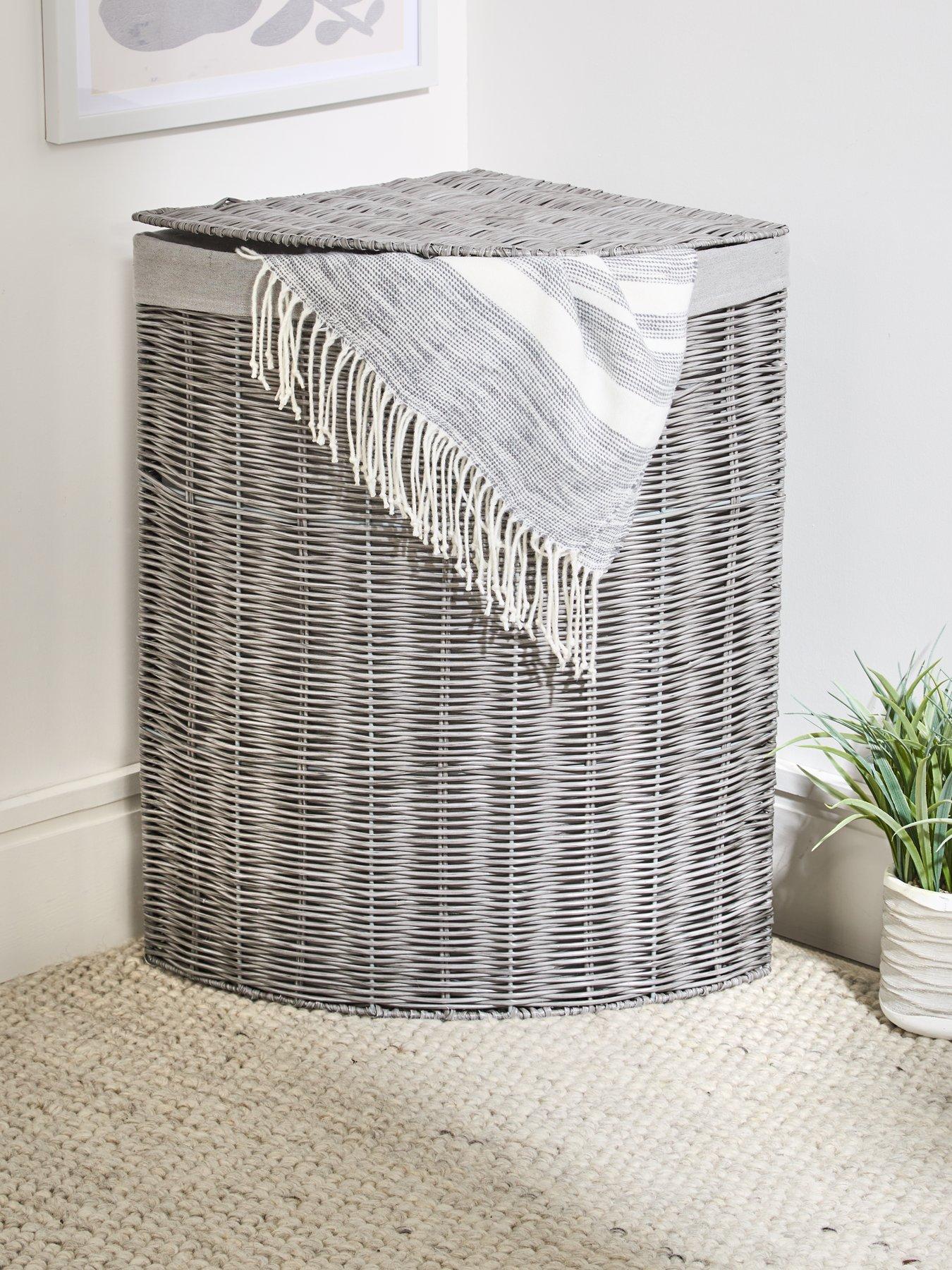 Very Home Rattan Laundry Corner Hamper Very Ireland