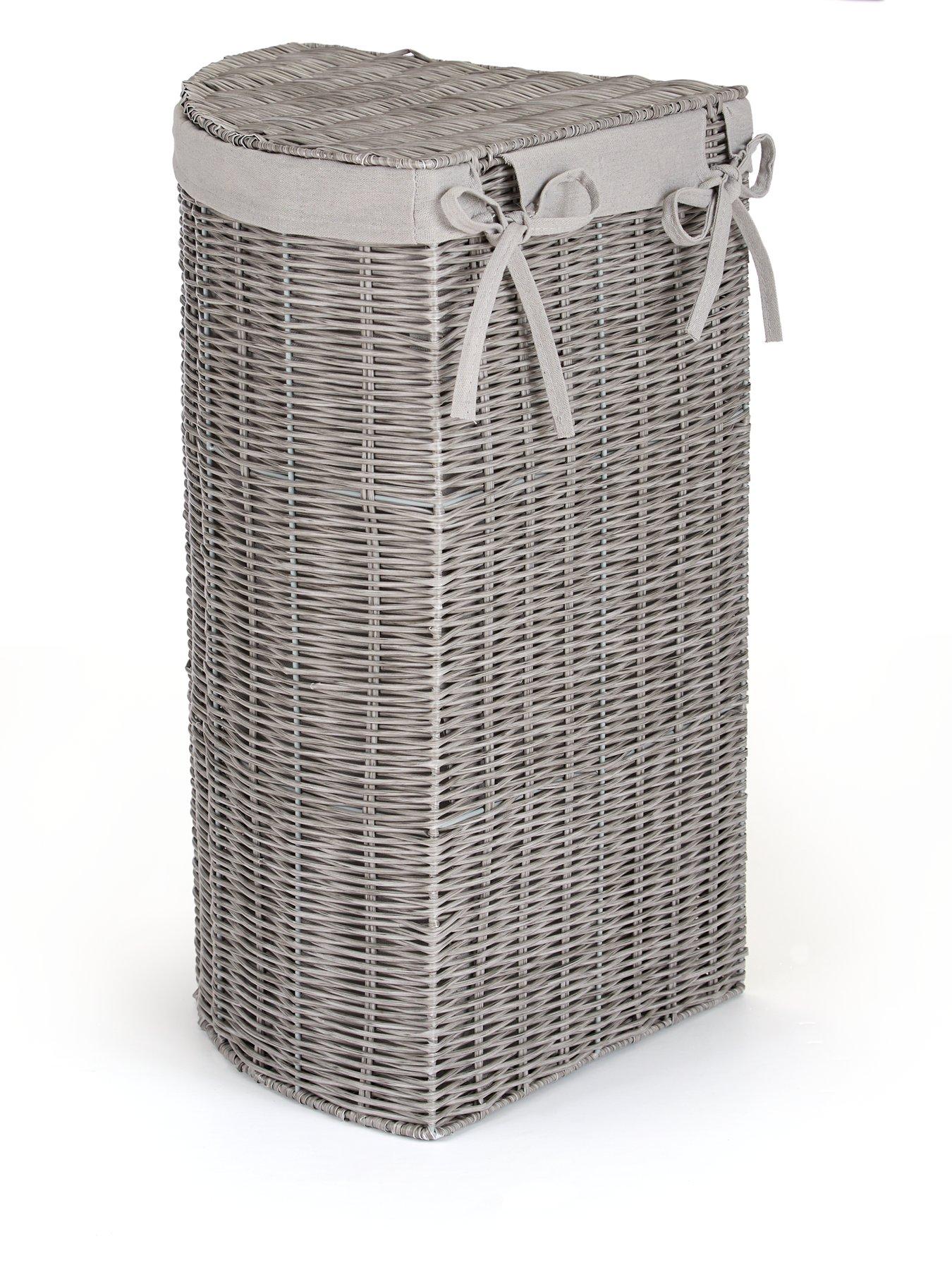 Image 4 of 7 of The Very Collection Rattan Laundry Corner Hamper