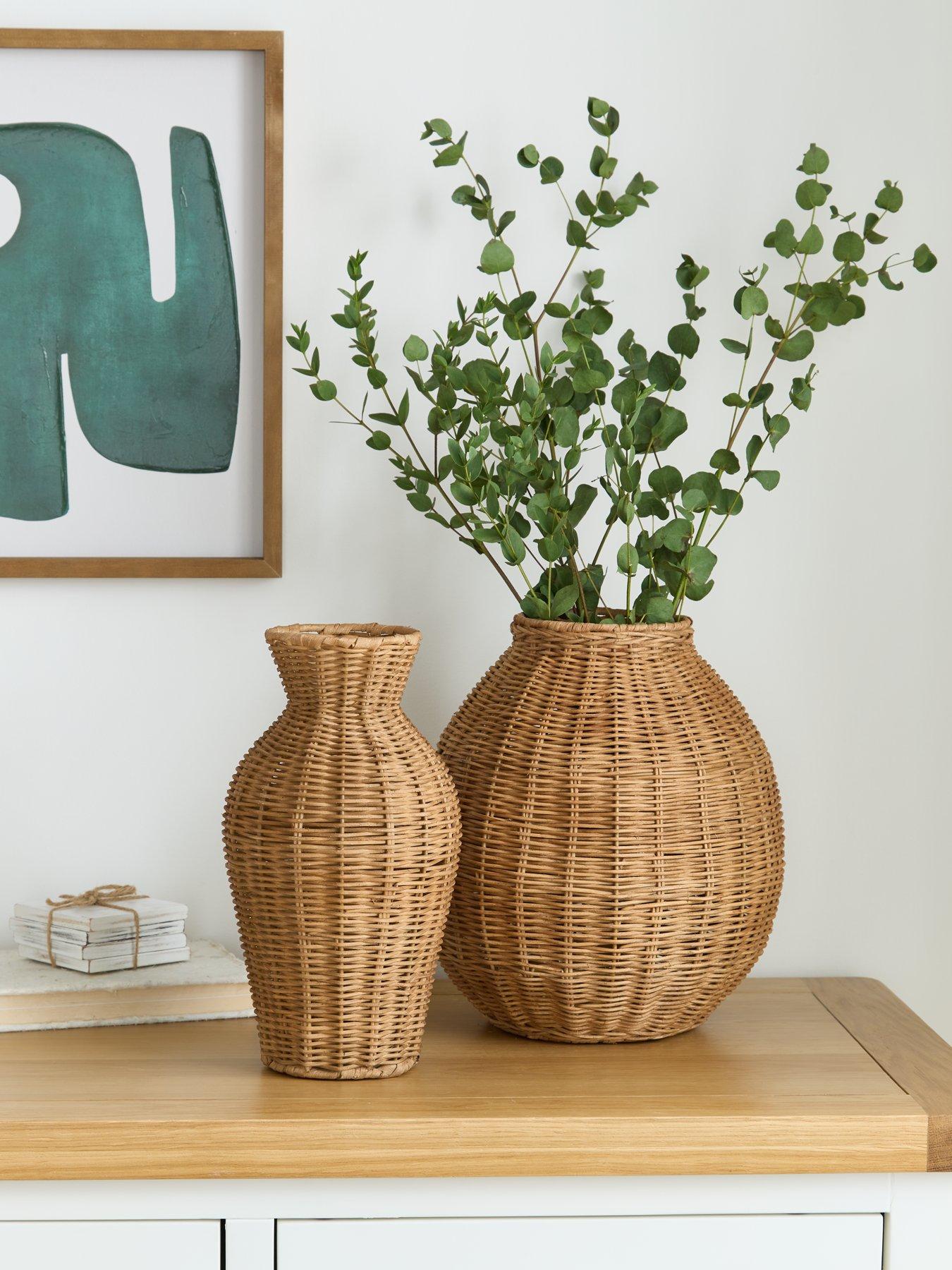 Very Home Set Of 2 Decor Vases 30cm