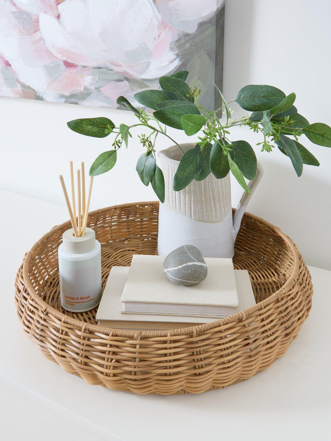 Image 1 of 5 of The Very Collection Eva Rattan Tray 40cm
