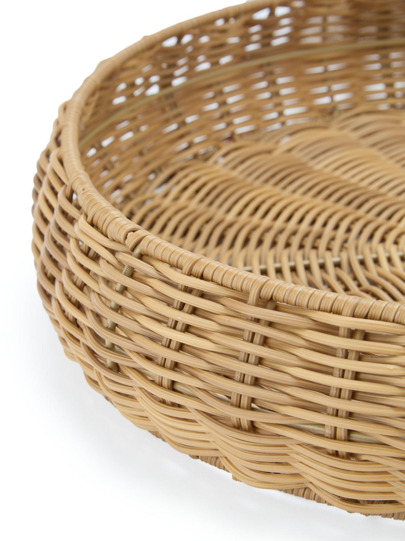 Image 4 of 5 of The Very Collection Eva Rattan Tray 40cm