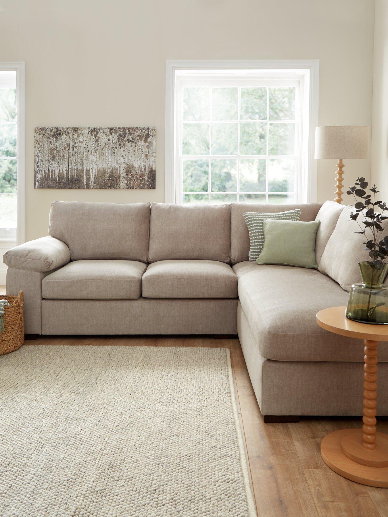 Very Home Eliza Right Hand 3 Seater Fabric Chaise Sofa - FSC® Certified