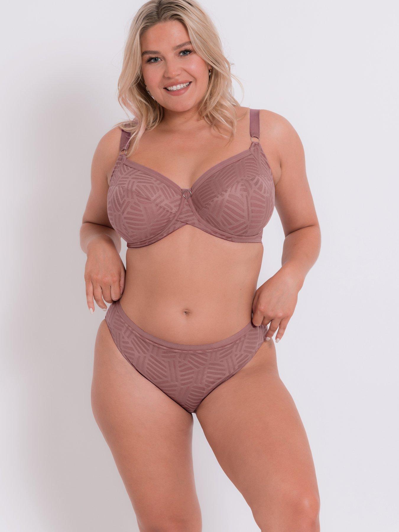 Image 4 of 4 of Curvy Kate Wonderful Vibe Full Cup Balcony Bra - Pink