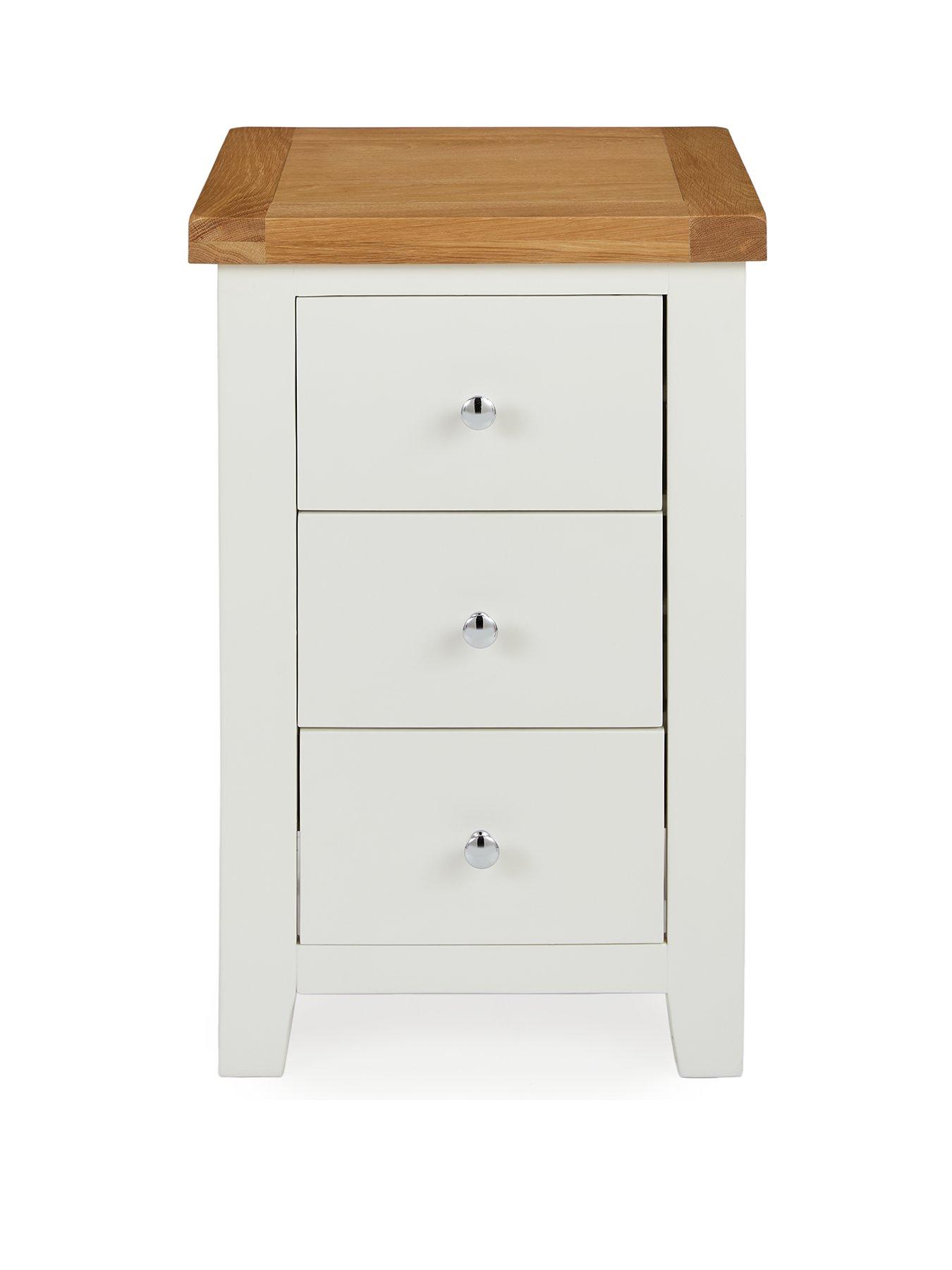 Image 2 of 6 of Very Home Hamilton&nbsp;3 Drawer Bedside Table - contains Solid Wood