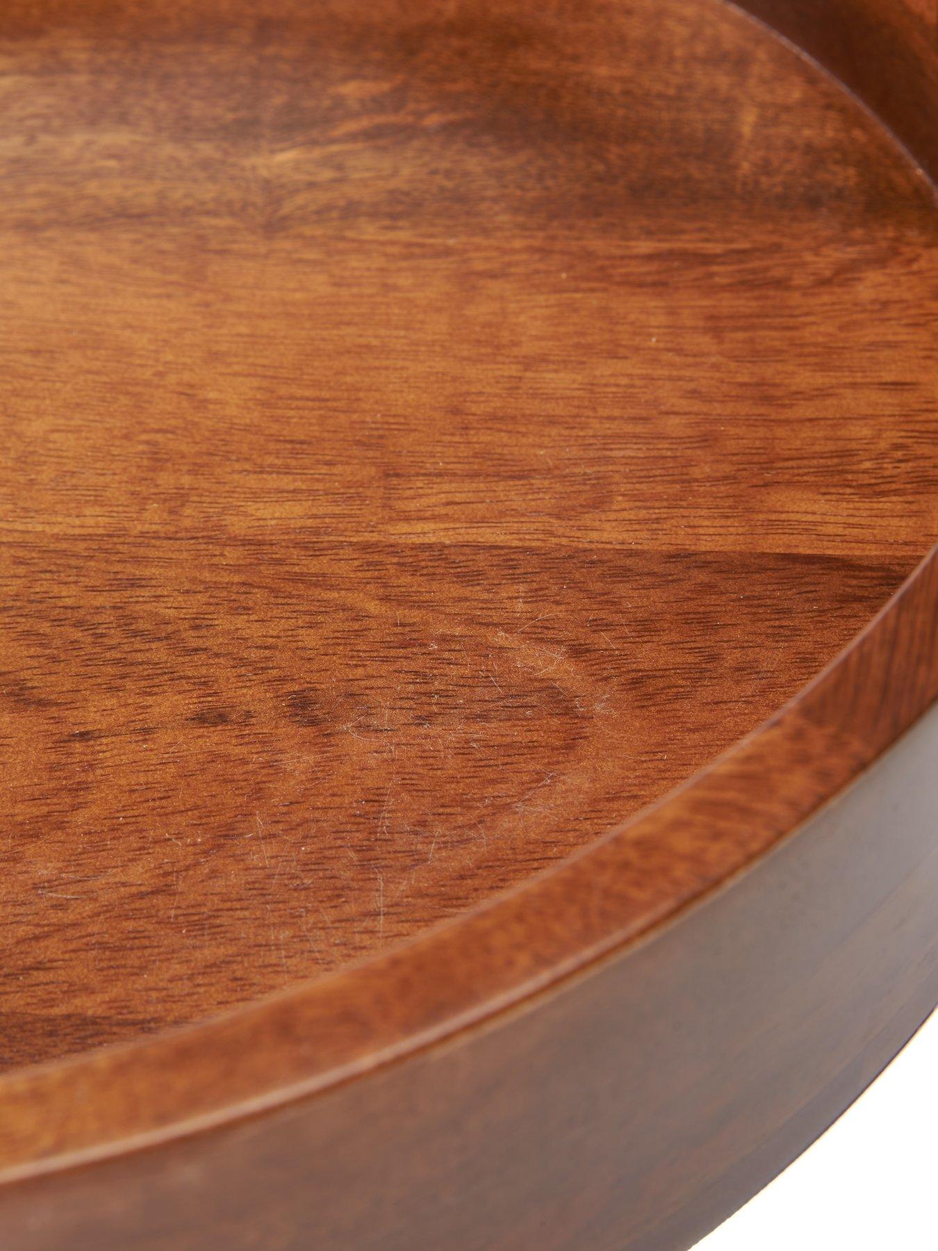 Image 5 of 5 of Michelle Keegan Home Round Walnut Tray
