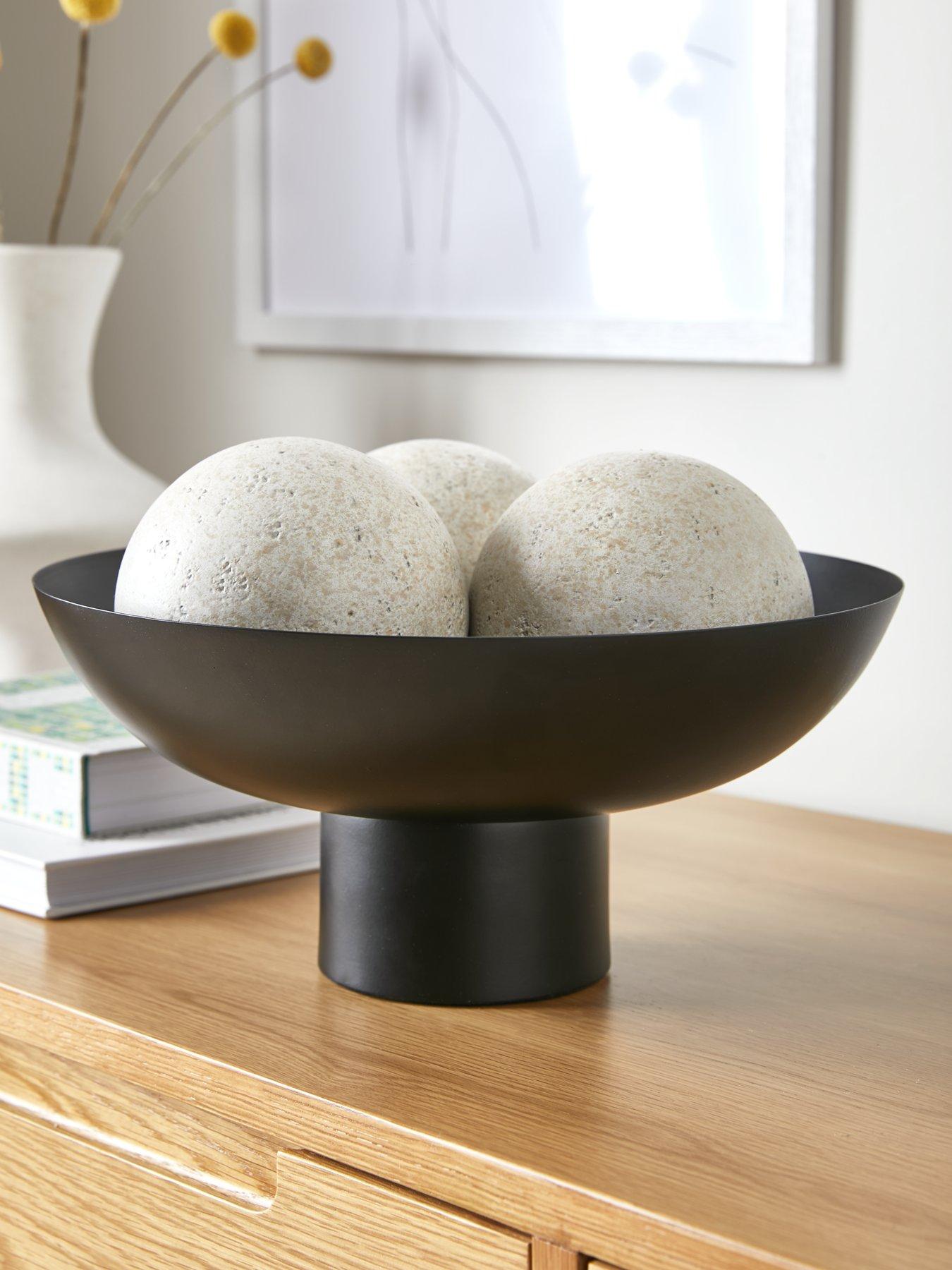 very-home-metal-spun-pedestal-bowl