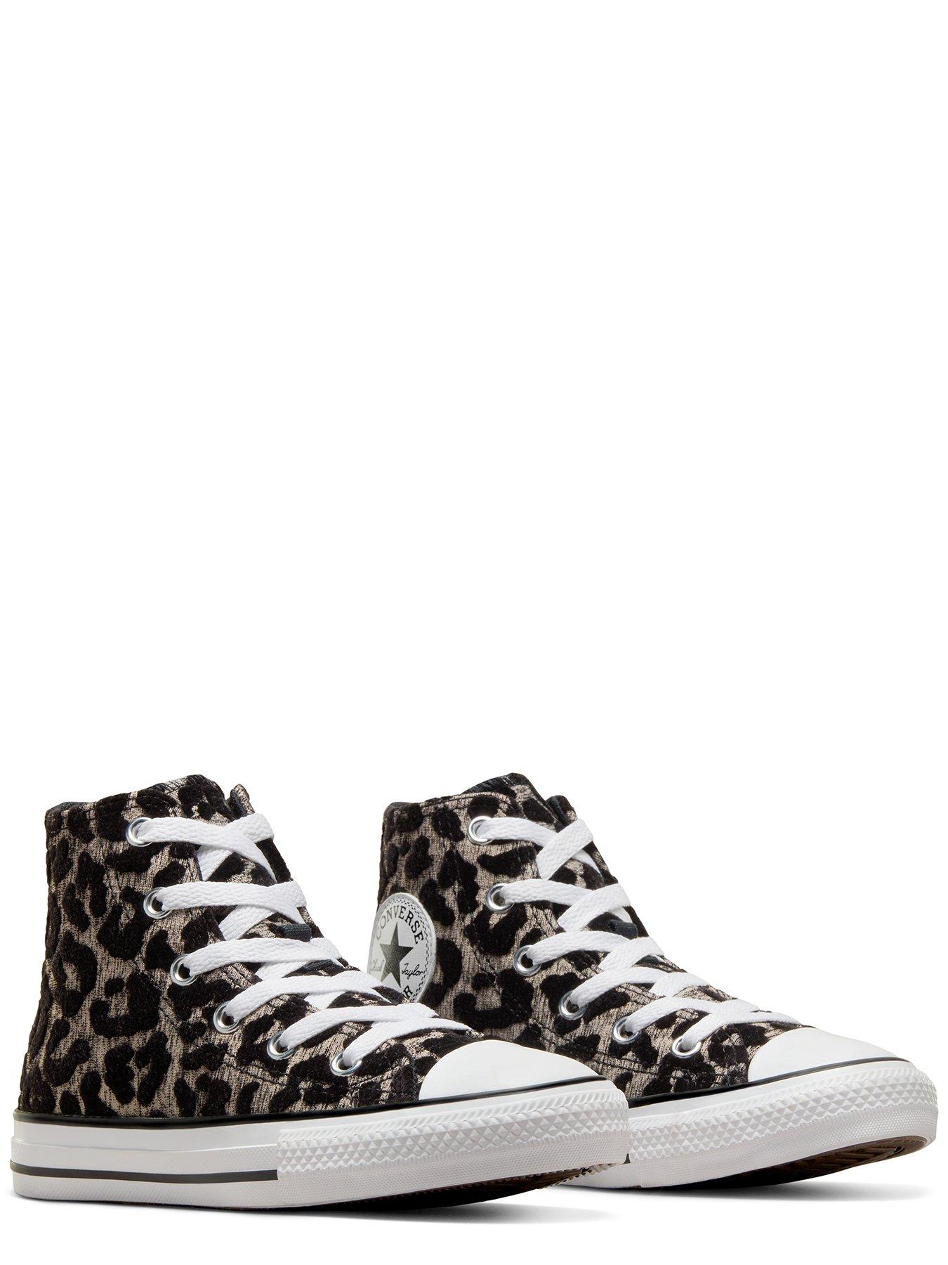 Kids leopard hot sale print converse