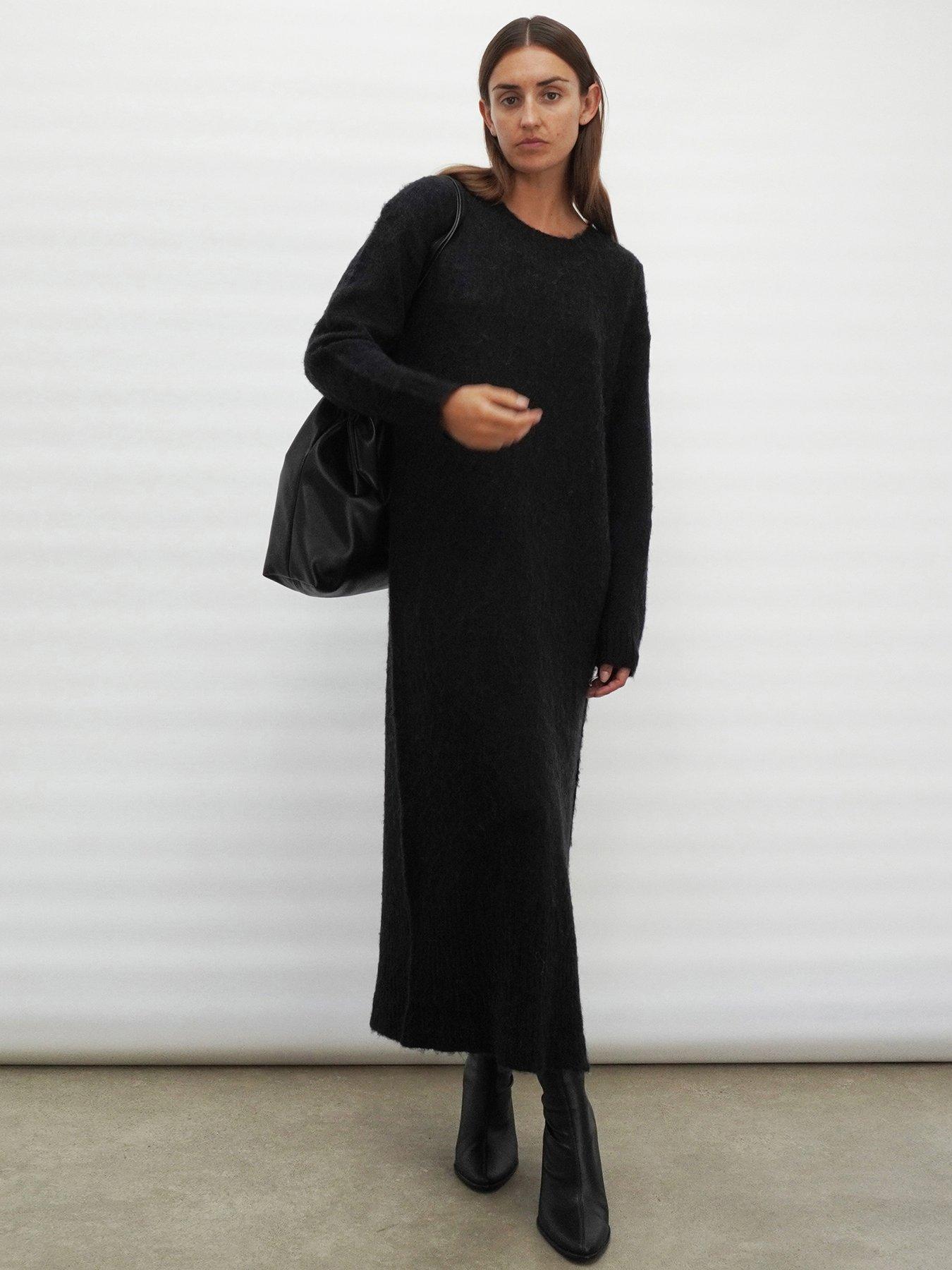 religion-cosy-heritage-knitted-midi-dress-black