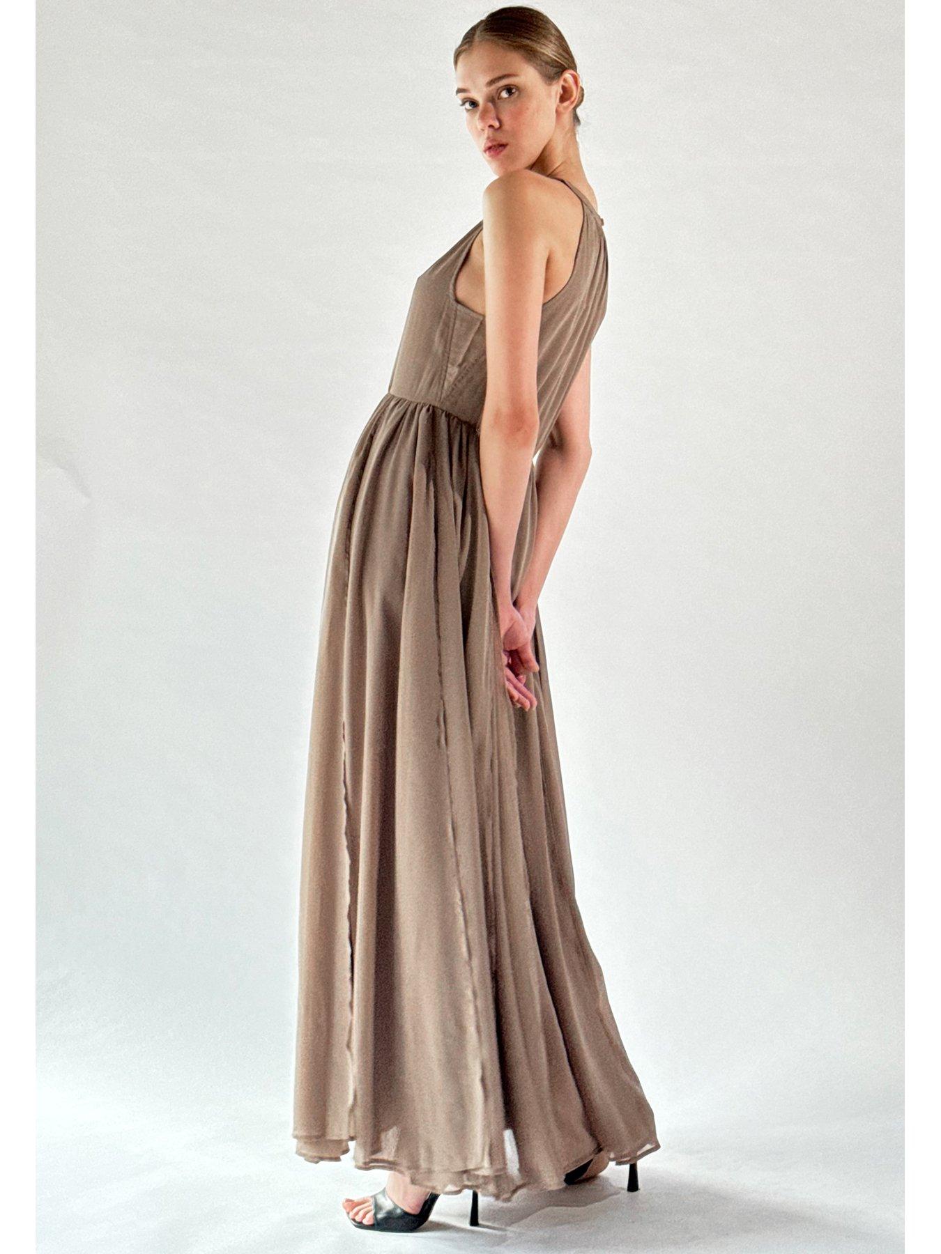 religion-halterneck-maxi-dress-with-floaty-layered-skirt-beigedetail