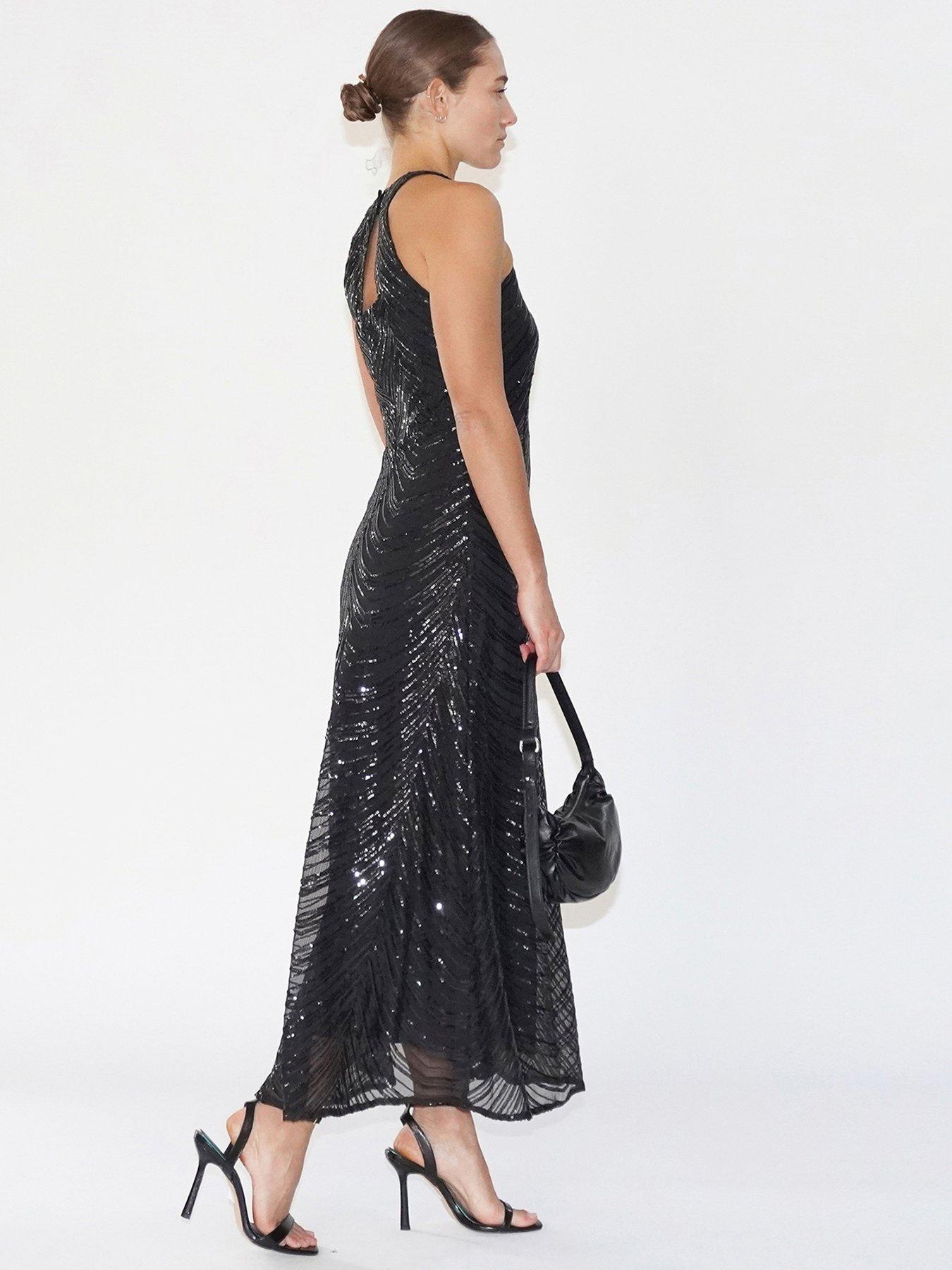 religion-halterneck-beaded-sequin-midi-maxi-dress-blackoutfit