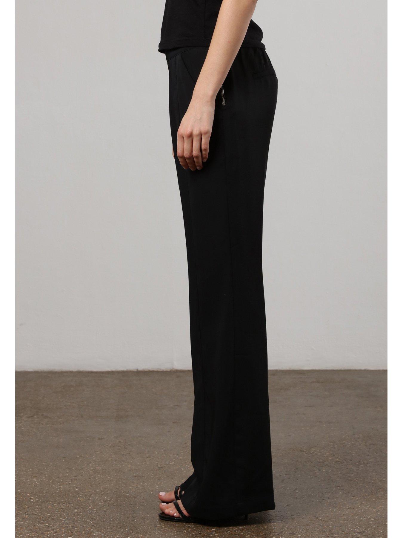 religion-flared-flux-trouser-with-flat-fronted-waist-and-elasticated-back-blackoutfit