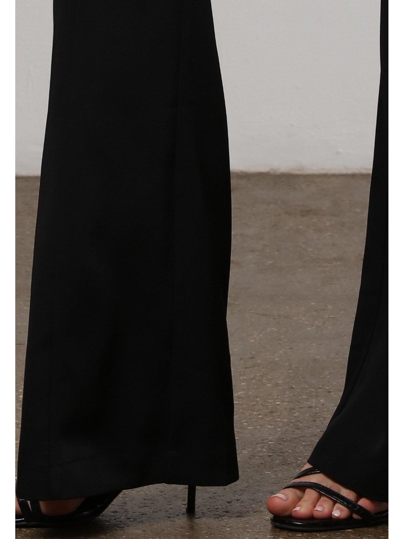 religion-flared-flux-trouser-with-flat-fronted-waist-and-elasticated-back-blackdetail