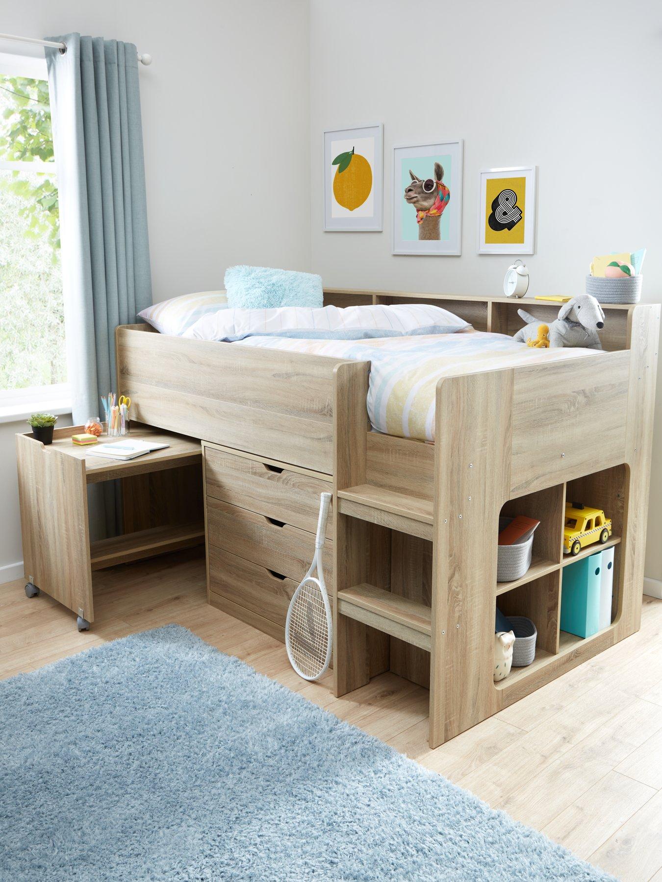 Oak mid shop sleeper bed