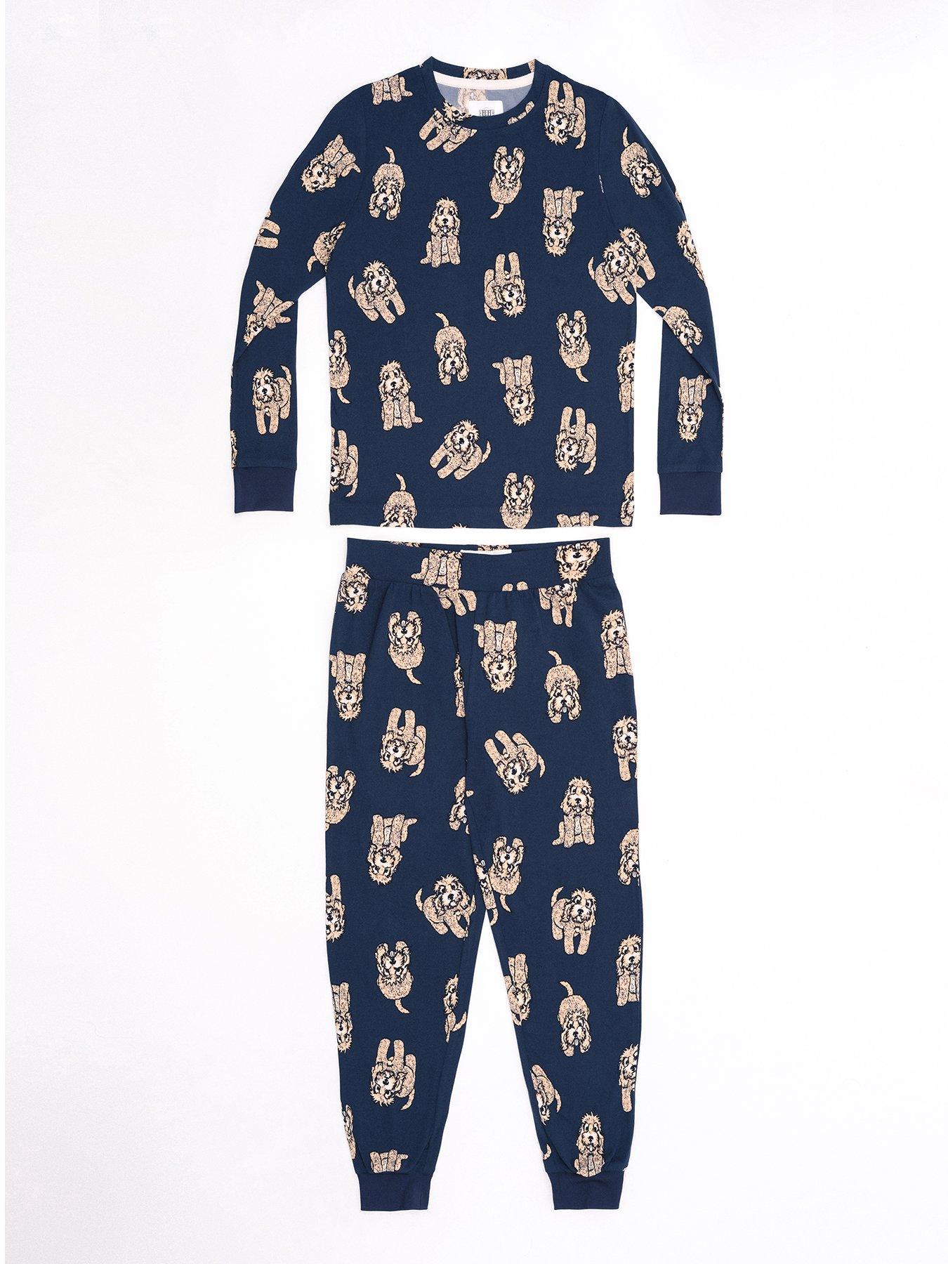 Minijammies Boys Aldrin Sporty Astronaut Long Sleeve Pyjamas - Navy